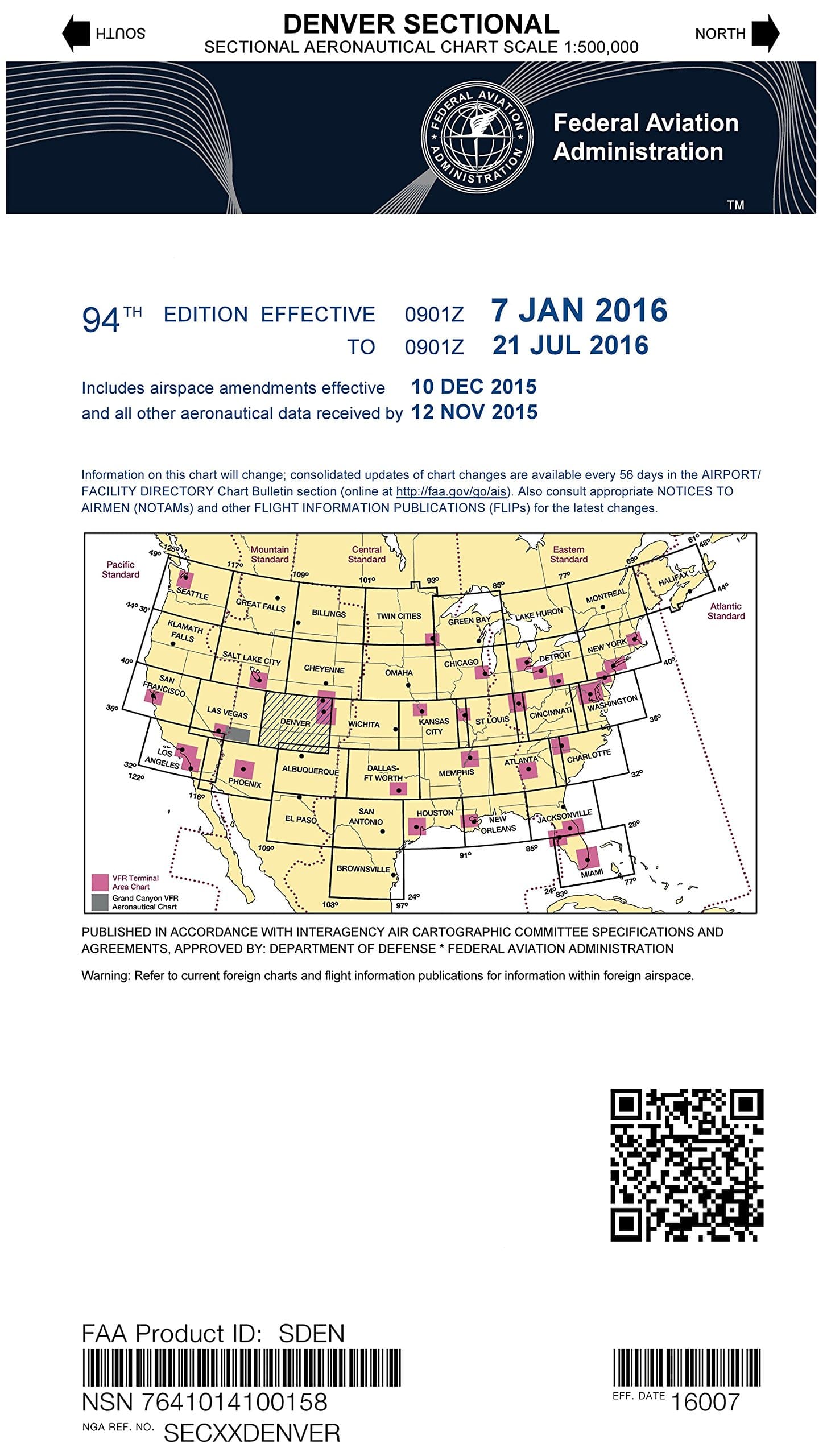 Denver VFR Sectional Chart