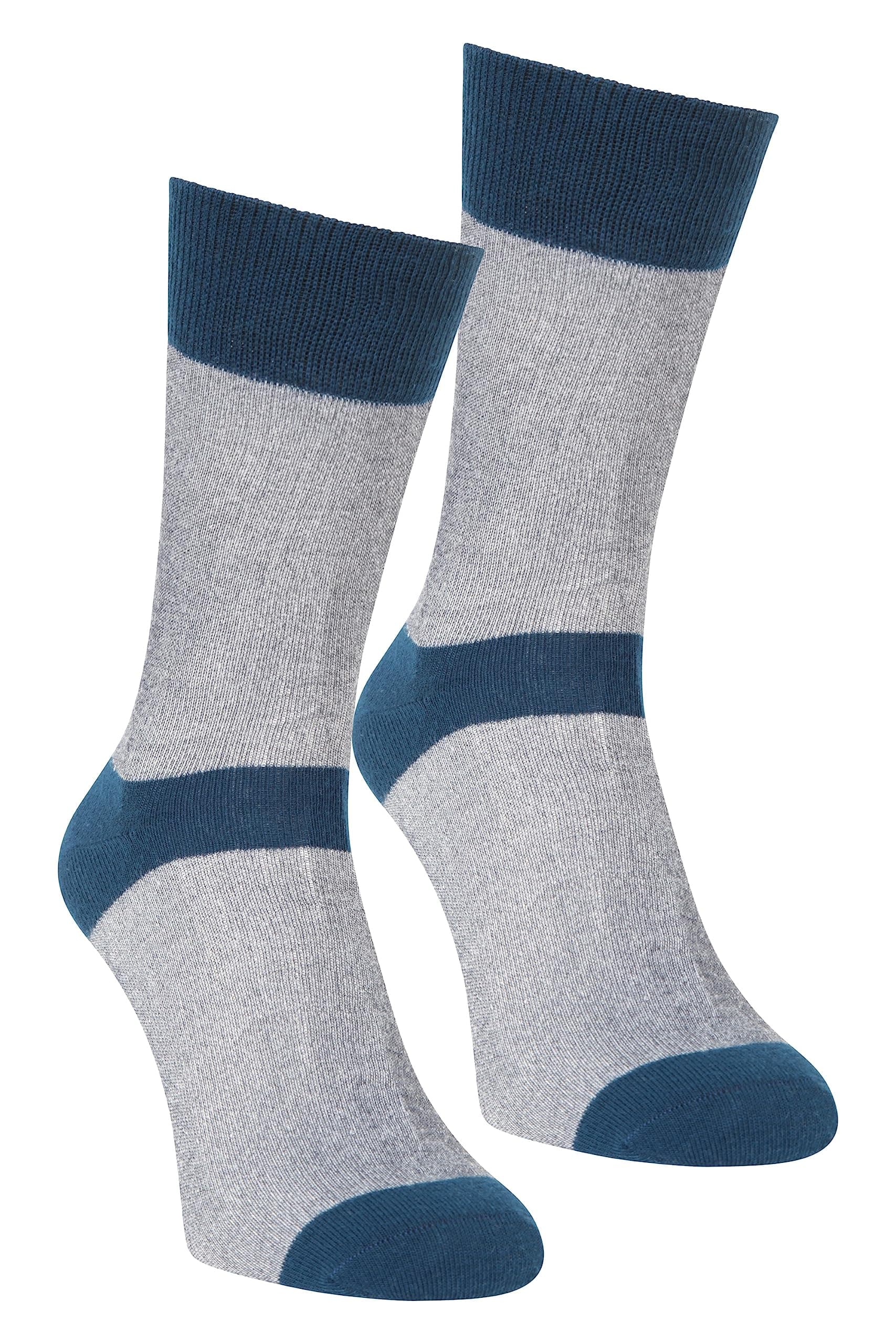 Mountain Warehouse IsoCool Liner Socks - 2 Pack, Breathable Summer Walking Socks, Comfortable, Machine Washable Long Socks, Antibacterial, Quick Dry – for Everyday Use Navy 7-11