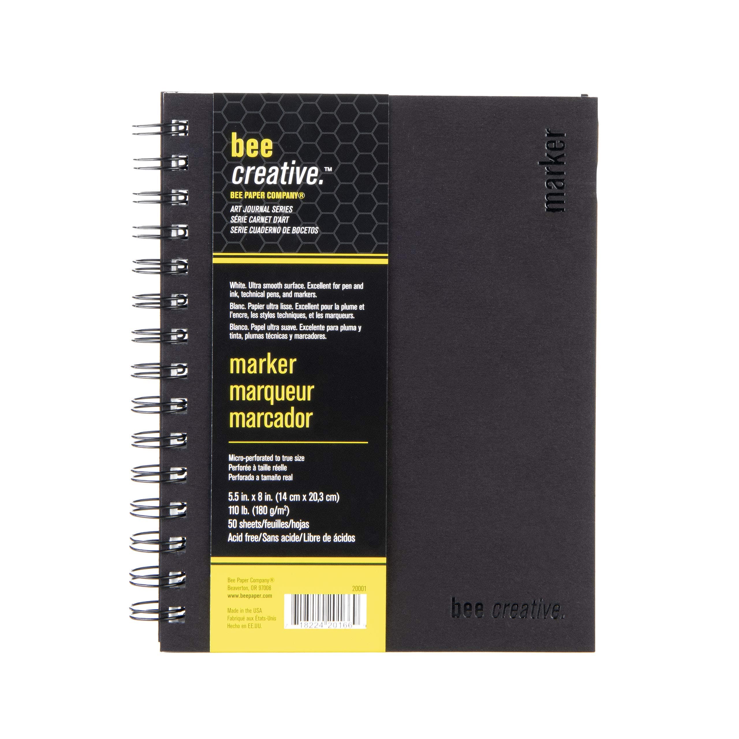 Bee Paper - 5.5" x 8" Creative Marker Drawing Journal
