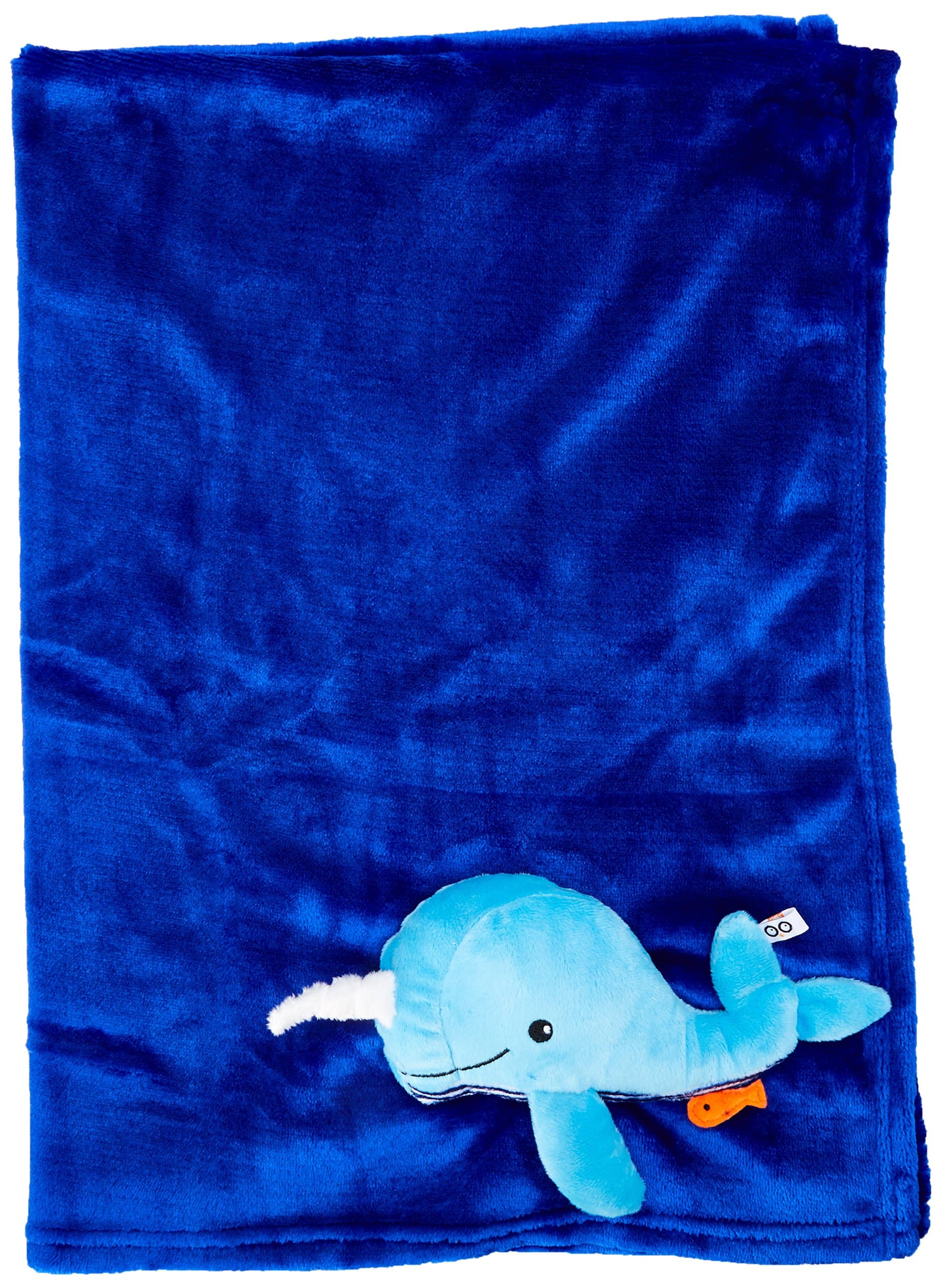 Zoocchini Buddy Stroller Blanket, Whale/Aqua