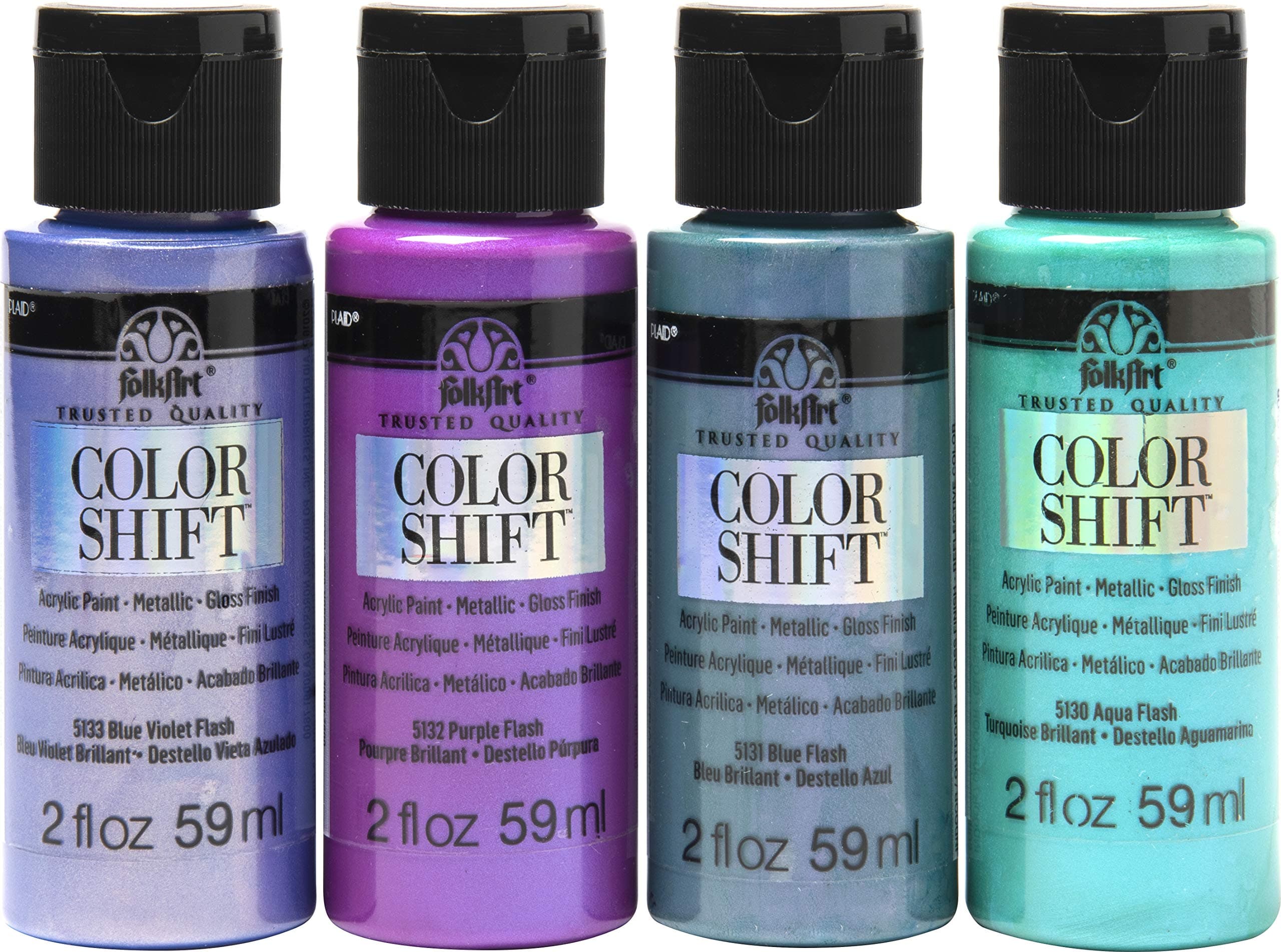 FolkArt Color Shift Paint, 4 Pack, 2 Fl Oz (Pack of 1)