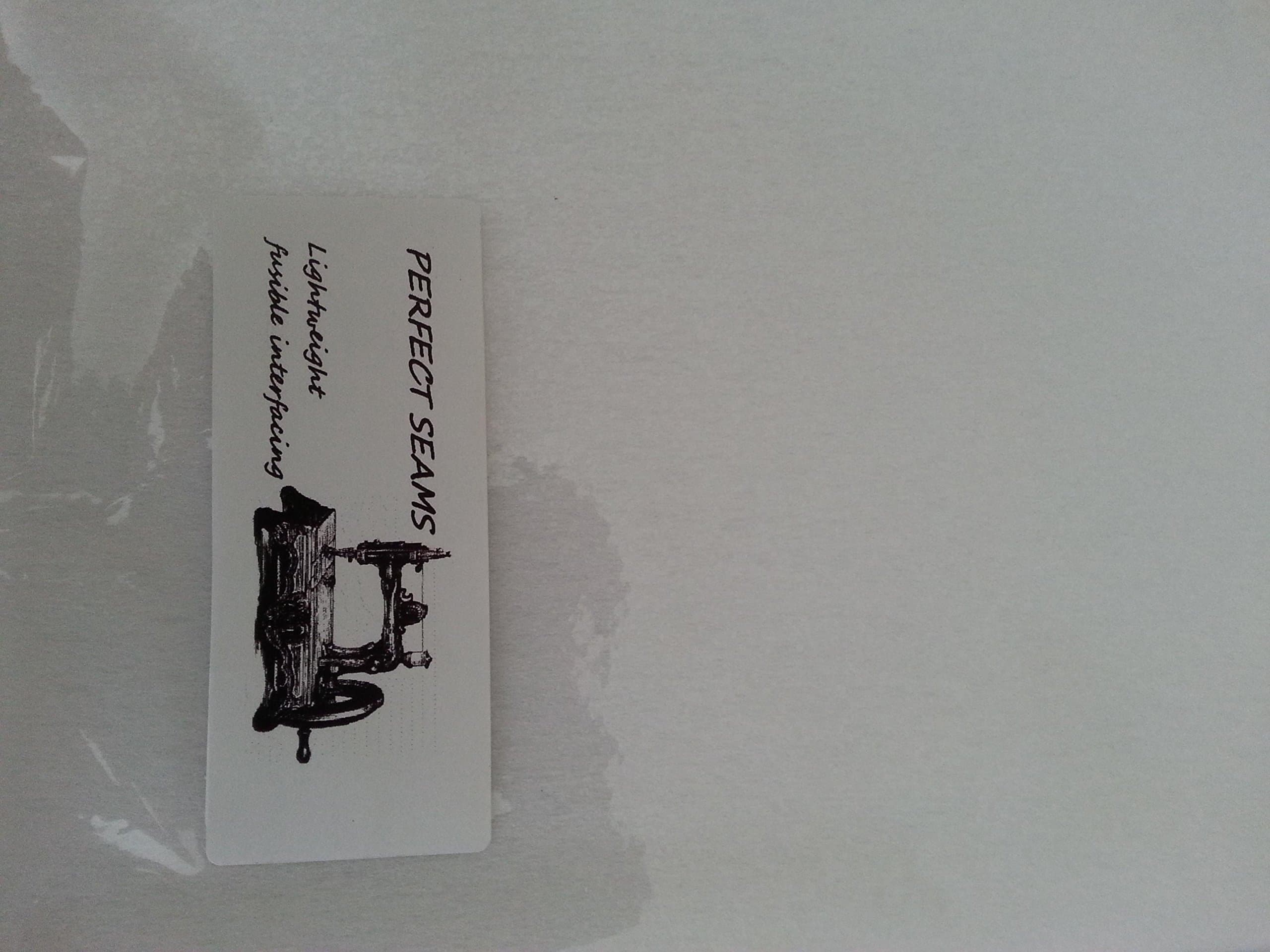 Perfect Seams Lightweight iron on fabric interfacing interlining pack 90cm x 3 meters white