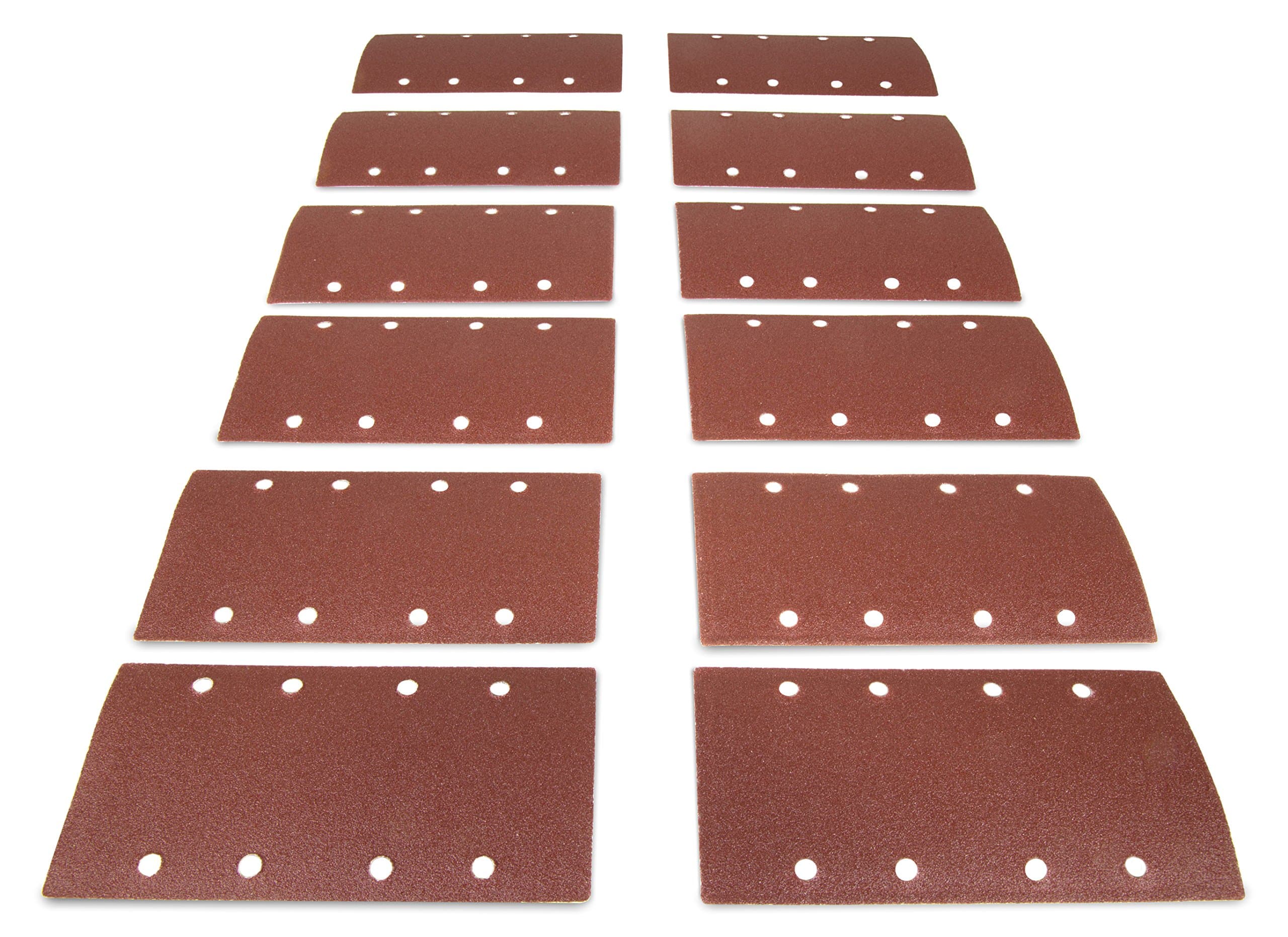 6313SP 1/3 Sheet Sander Hook-and-Loop Sandpaper (12 Pack), Assorted Grits