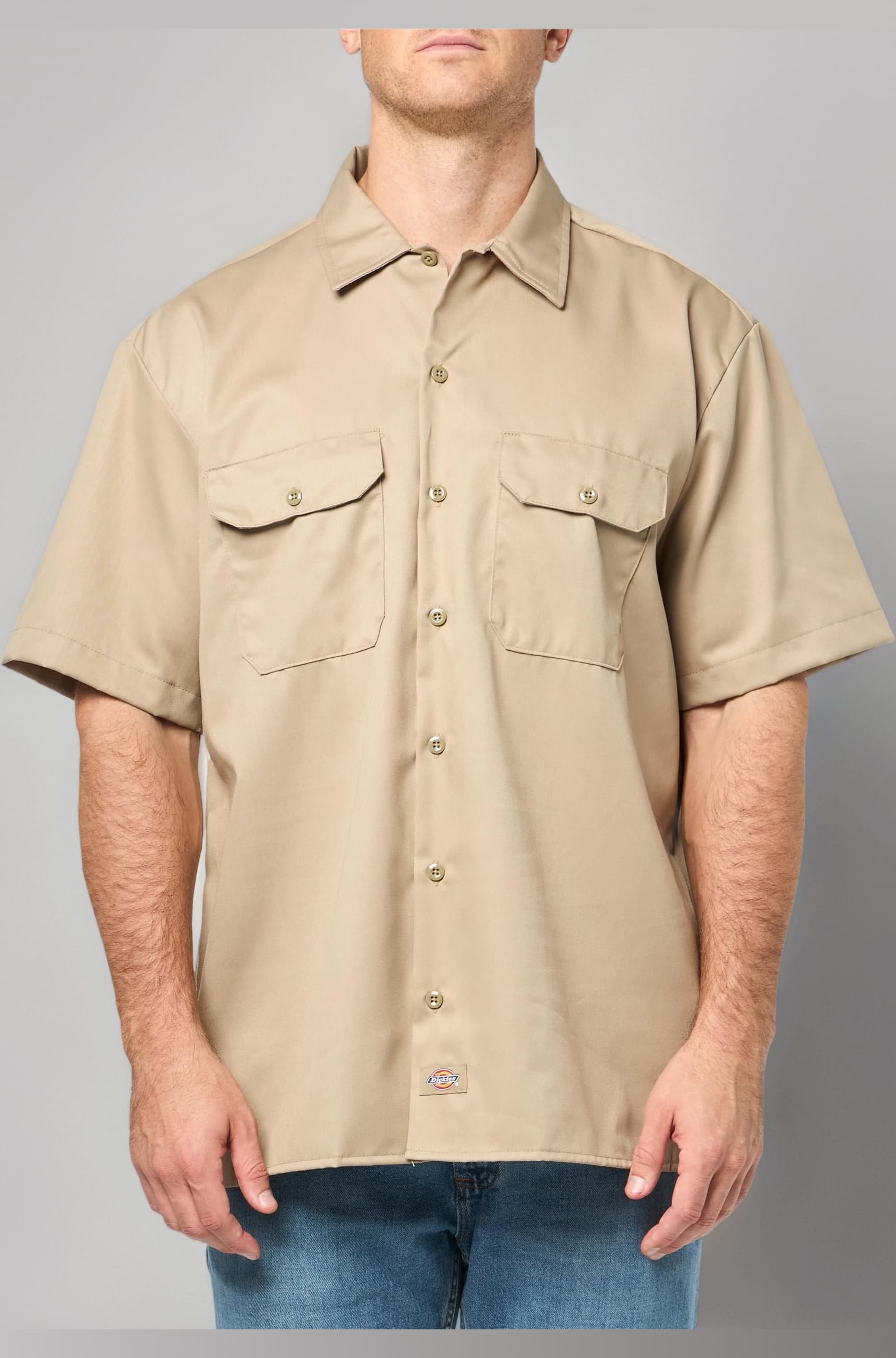 mens Short Sleeve Work Shirt