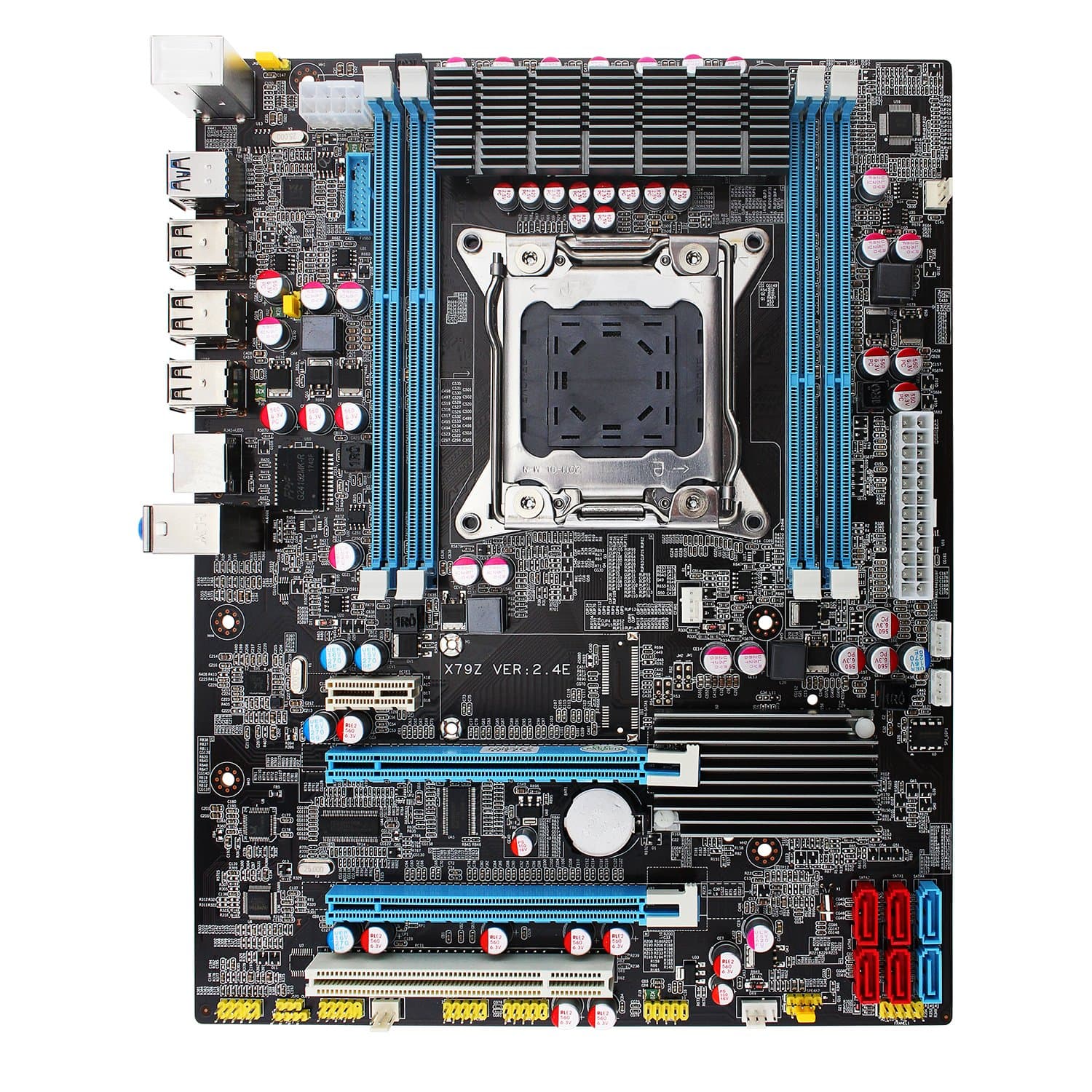 Intel X79 Motherboard LGA2011 REG ECC DDR3 4 Channels E5-2670 I7 CPU