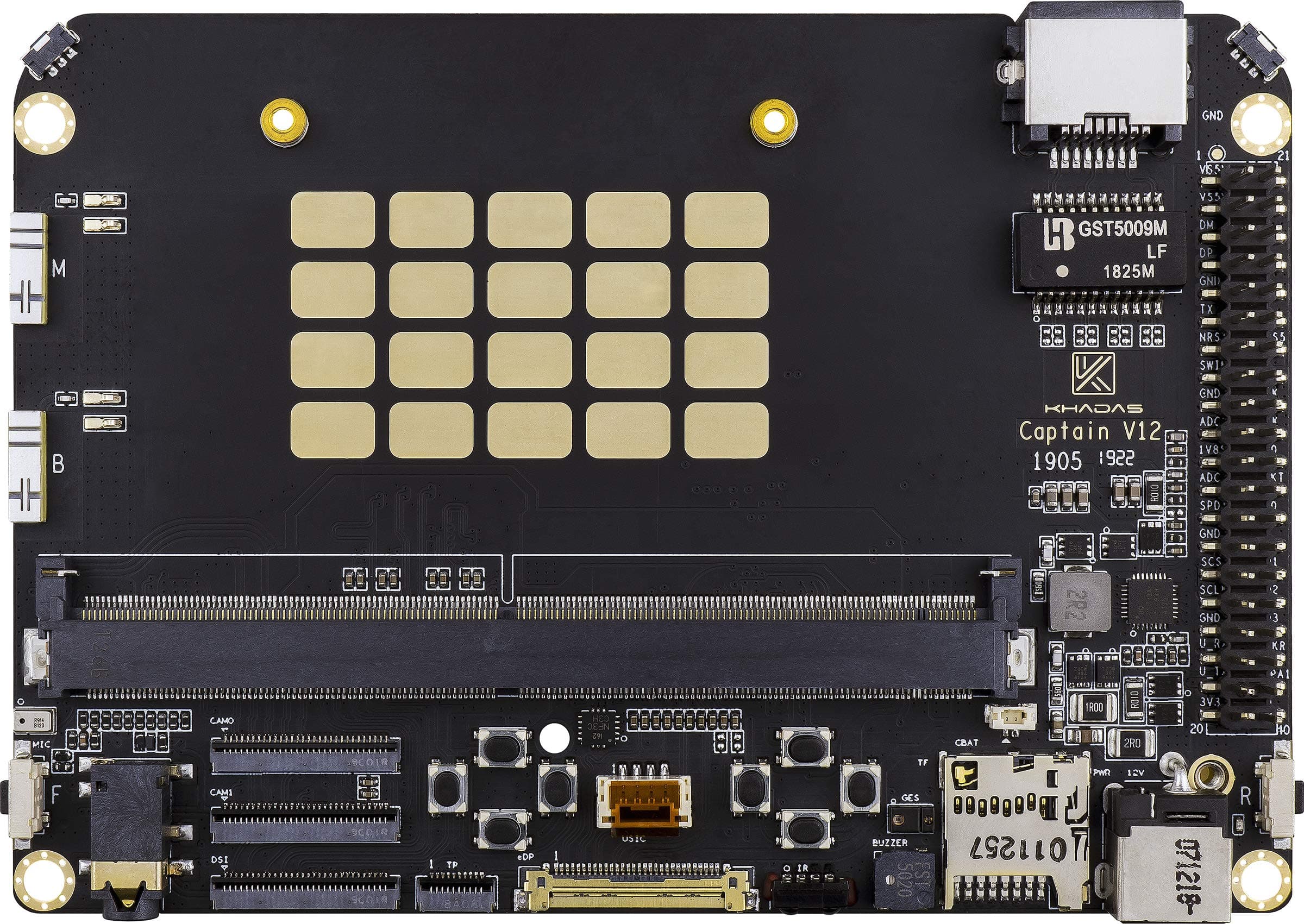 Captain Carrier Board for Edge - 13MP Camera Support, M.2 NVMe, PCIe, 8-Button Game Pad, Wi-Fi, IR