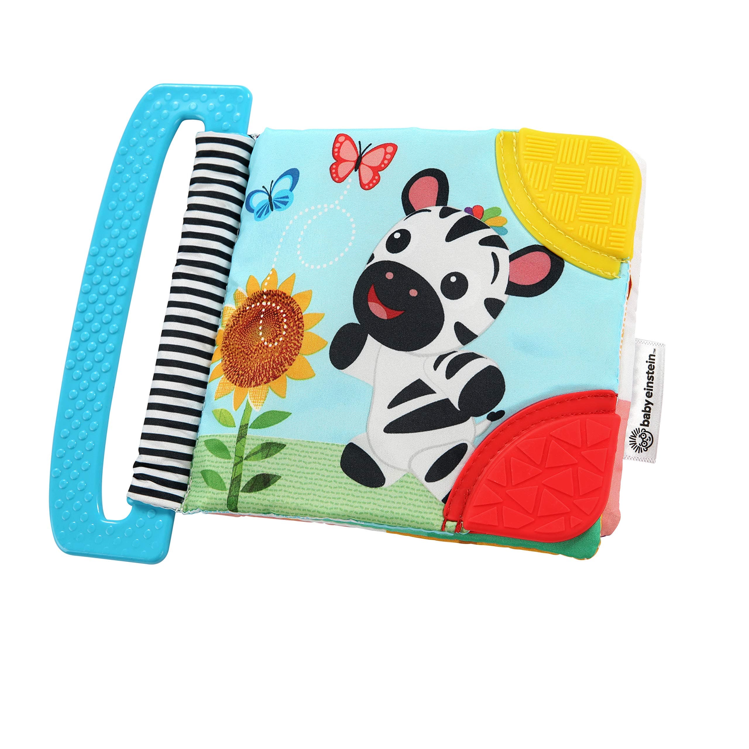 Baby Einstein Curious Explorers Teether Book Take-Along Toy, Ages Newborn +