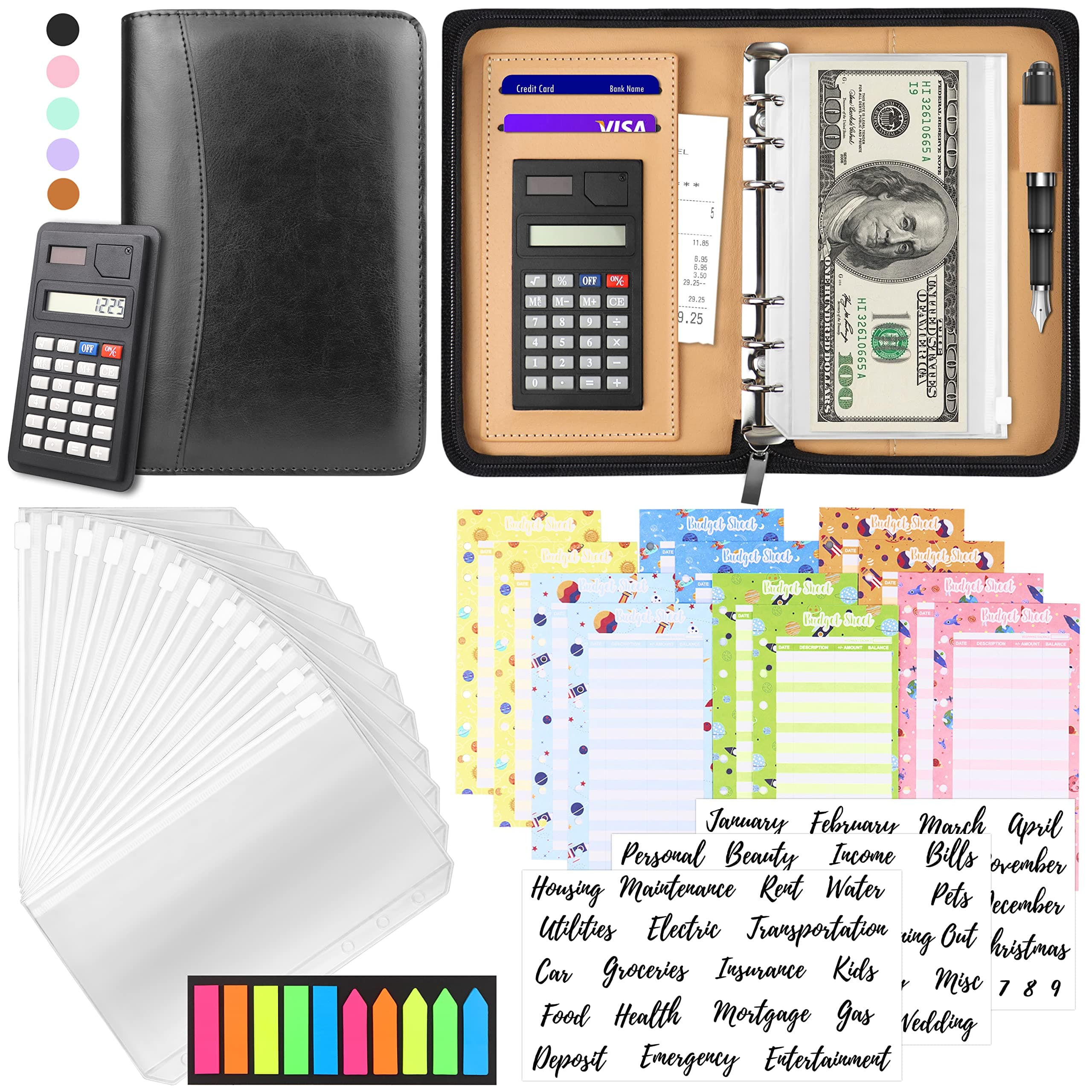 Budget Binder with Zipper Envelopes Calculator
