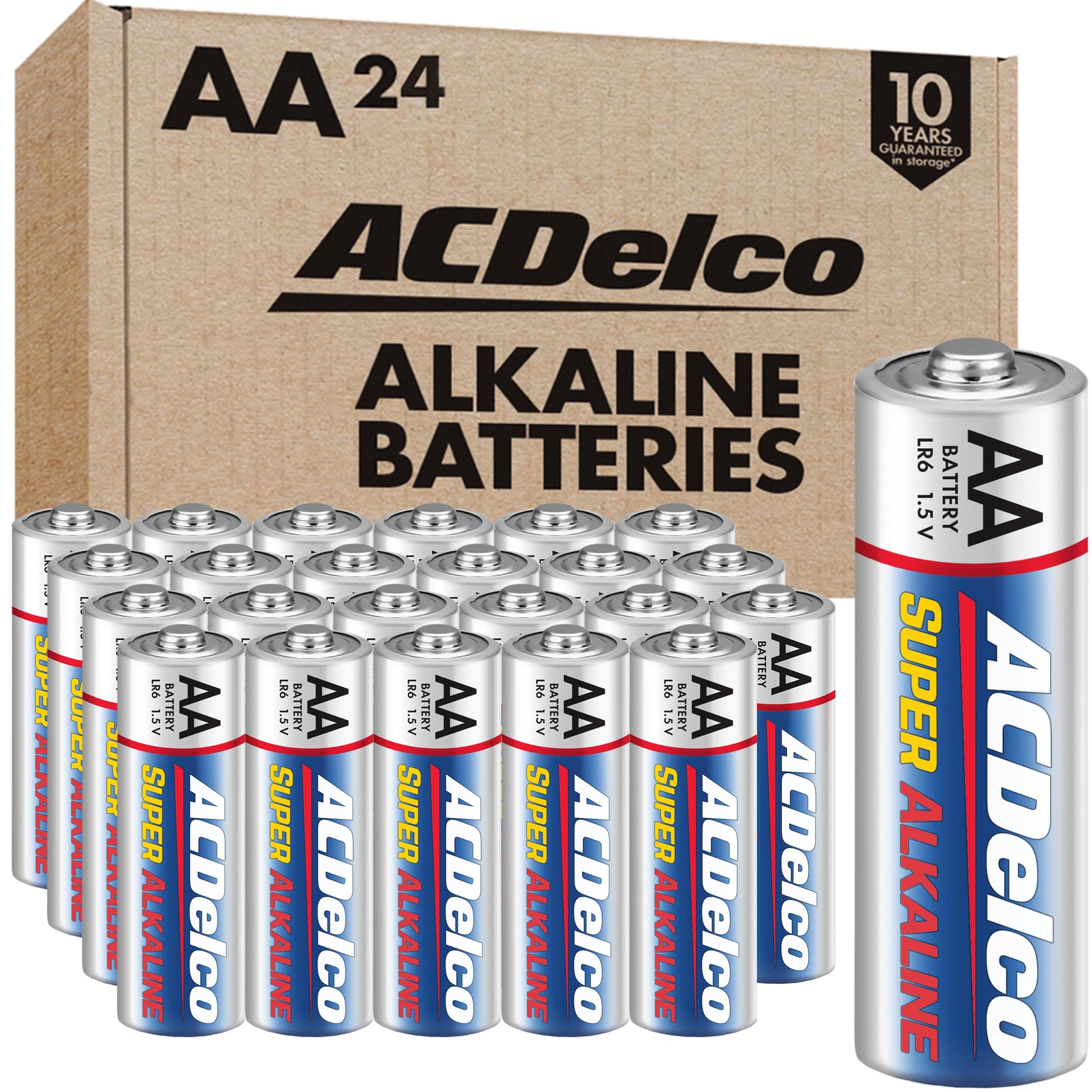 ACDelco AA Super Alkaline Batteries, 24-Count