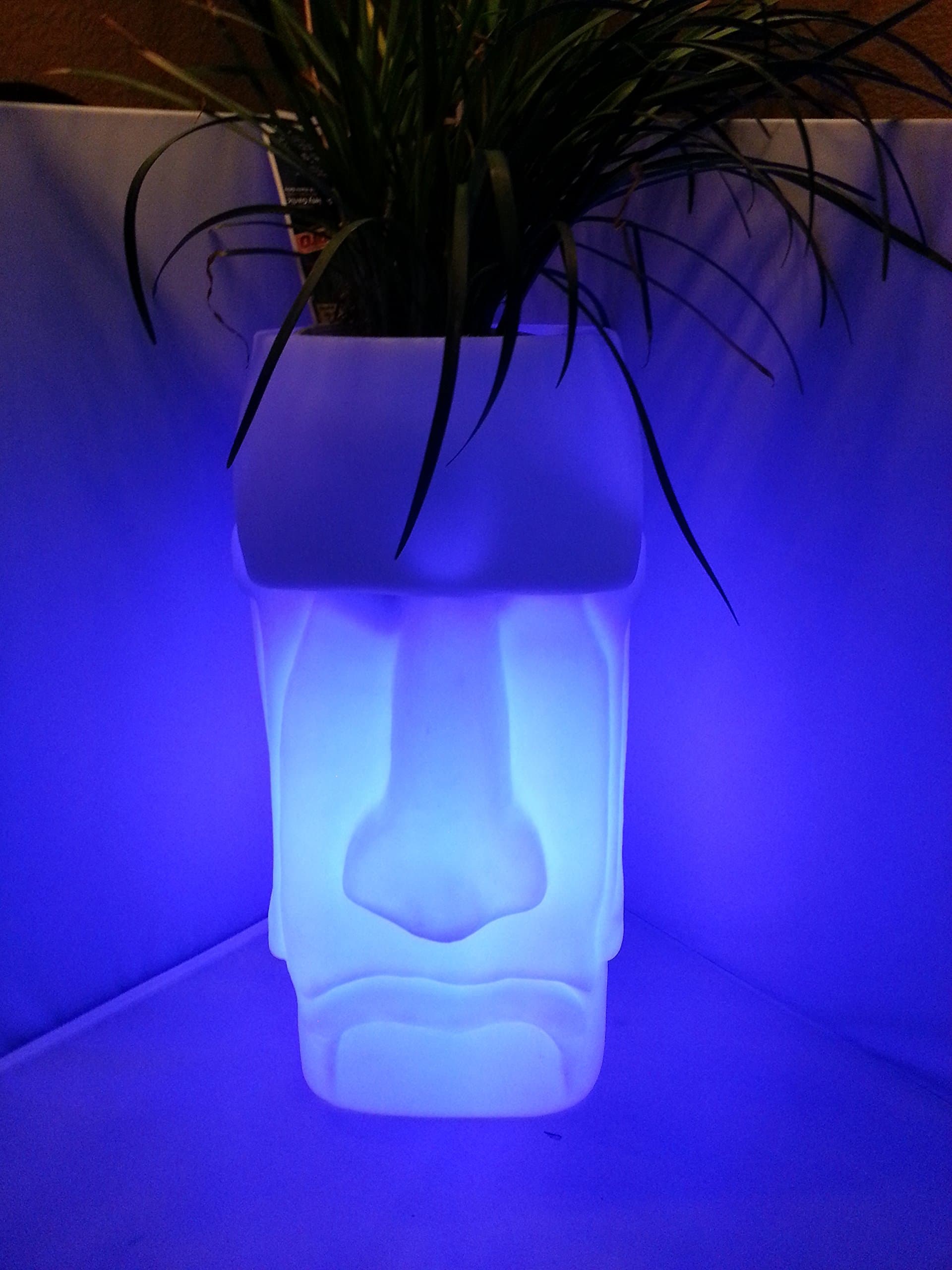 LED Easter Island (Rapa NUI Moai) Tiki Planter