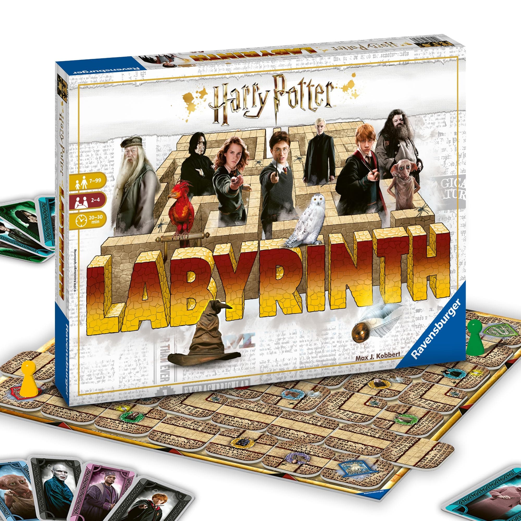 Ravensburger Harry Potter Labyrinth Board Game - A Strategic Maze Challenge for Family Nights - Great Birthday Gift - 2-4 Players - Kids Ages 7-10 and Older