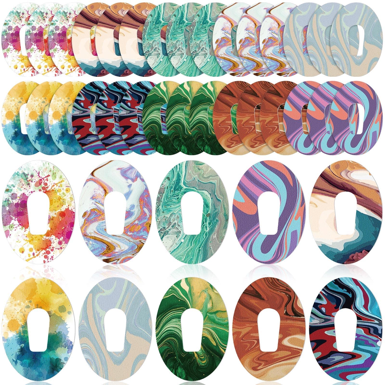 30 Pack Adhesive Patches Compatible with Dexcom G6