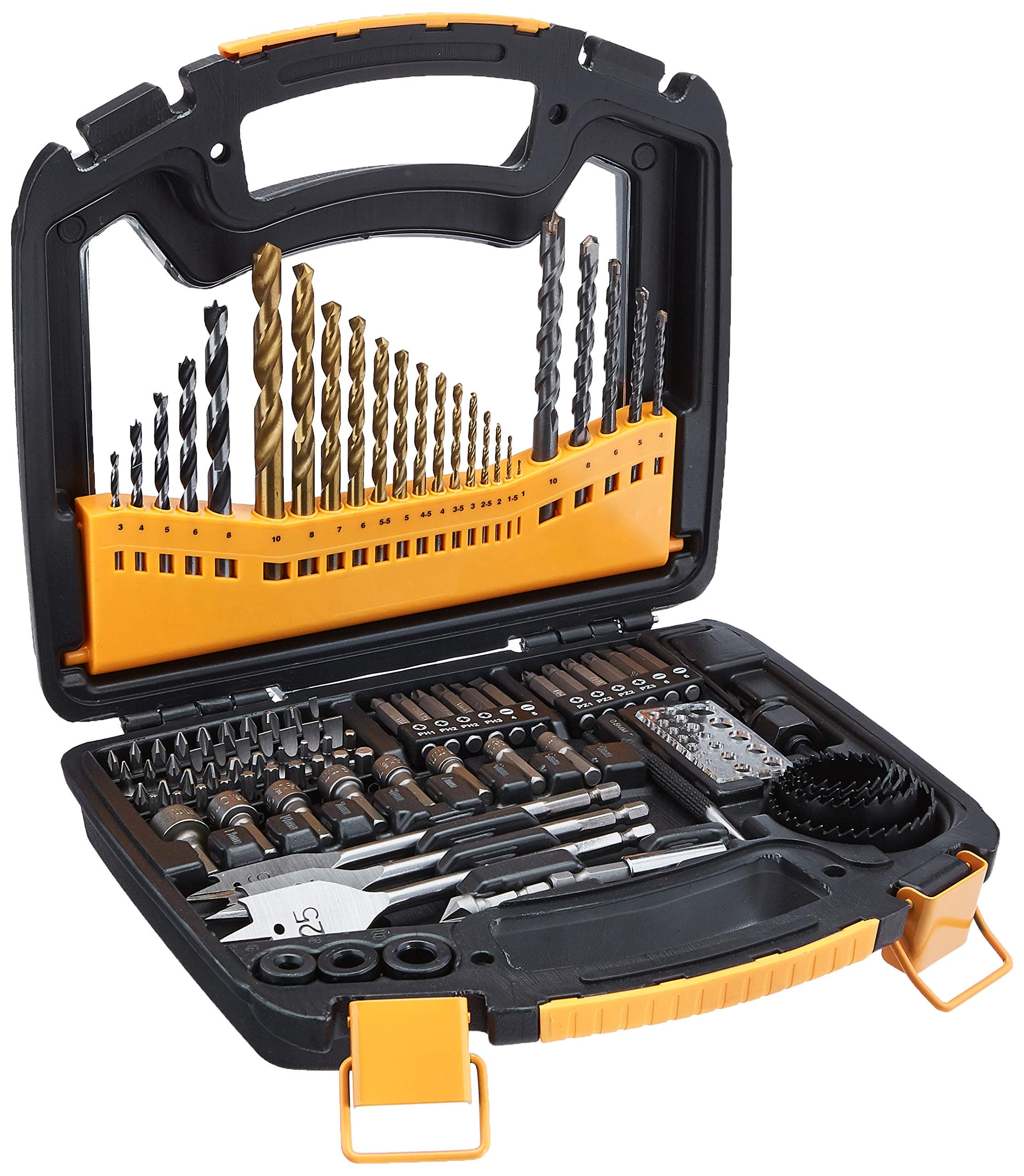 - Drill and Driver Multi-Bit Set - 100-Piece,Plastic,Straight