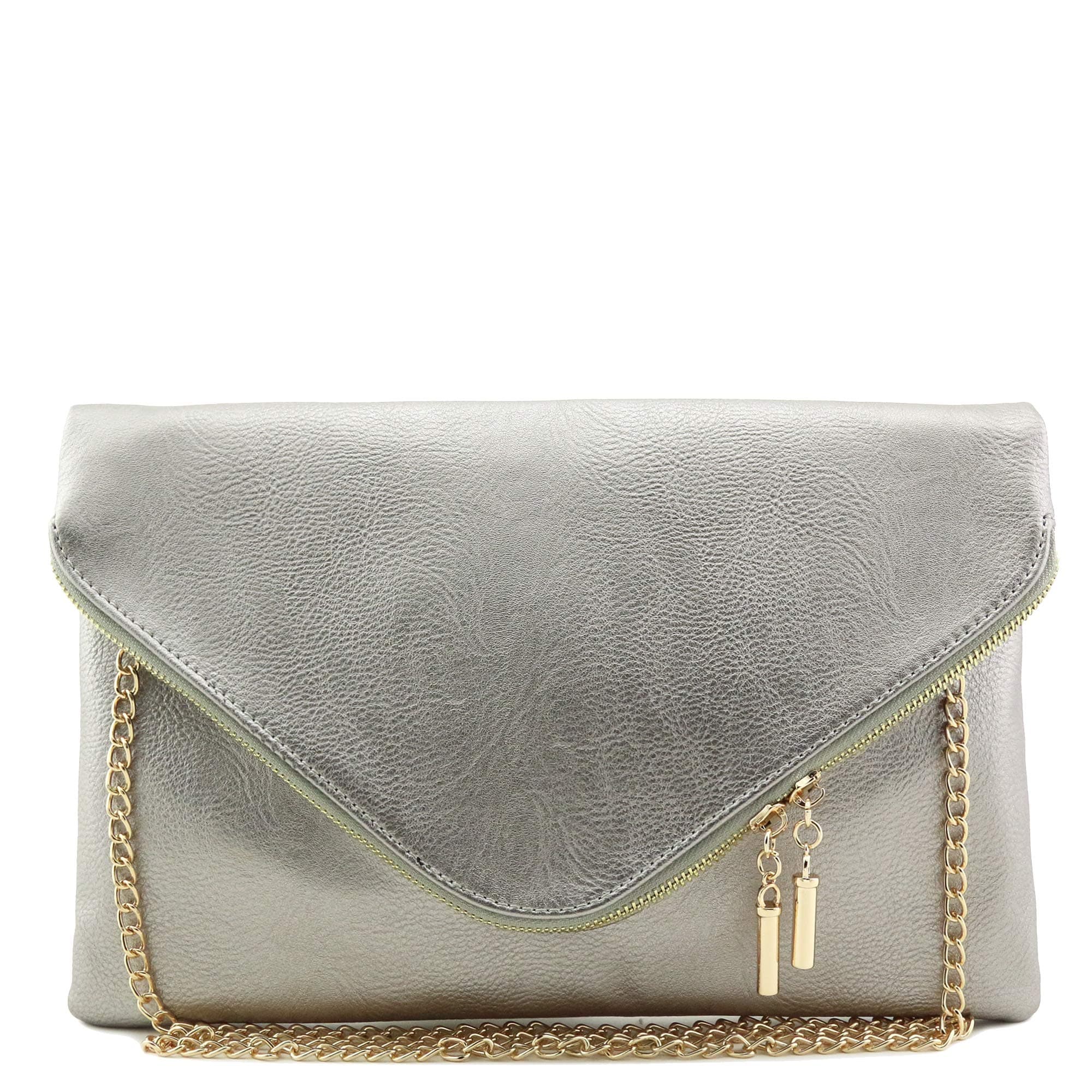 Large Envelope Clutch Bag with Chain Strap (Oversize)