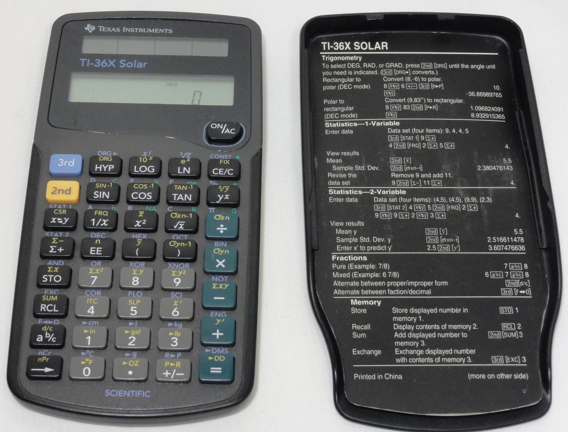 TI-36X Solar Scientific Calculator