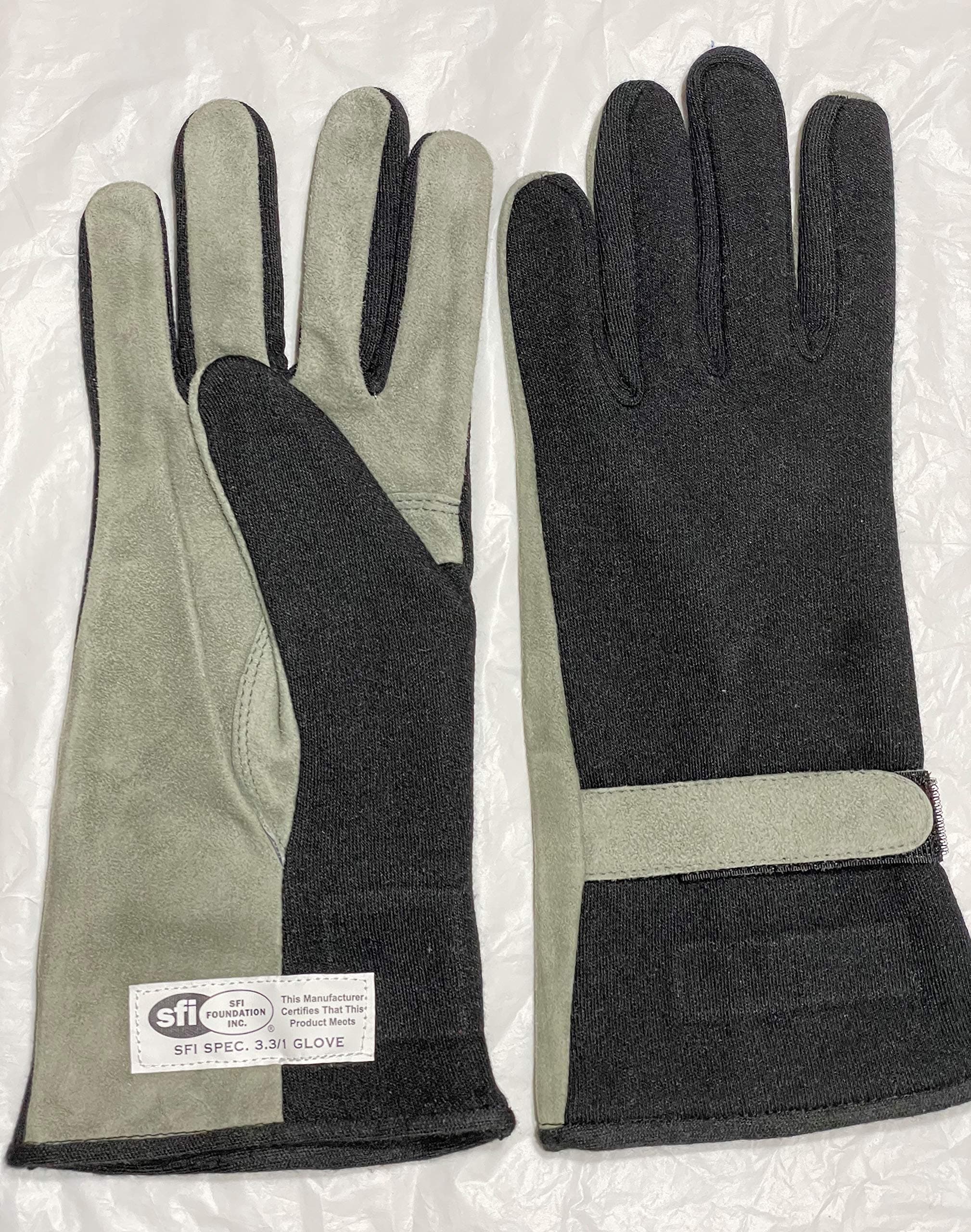 Cuircon-Racing Gloves Multi-Layer Nomex Fire Resistant SFI 3.3/1 Rated Oval Track Cars Double Layers, Meets SFI Requirements