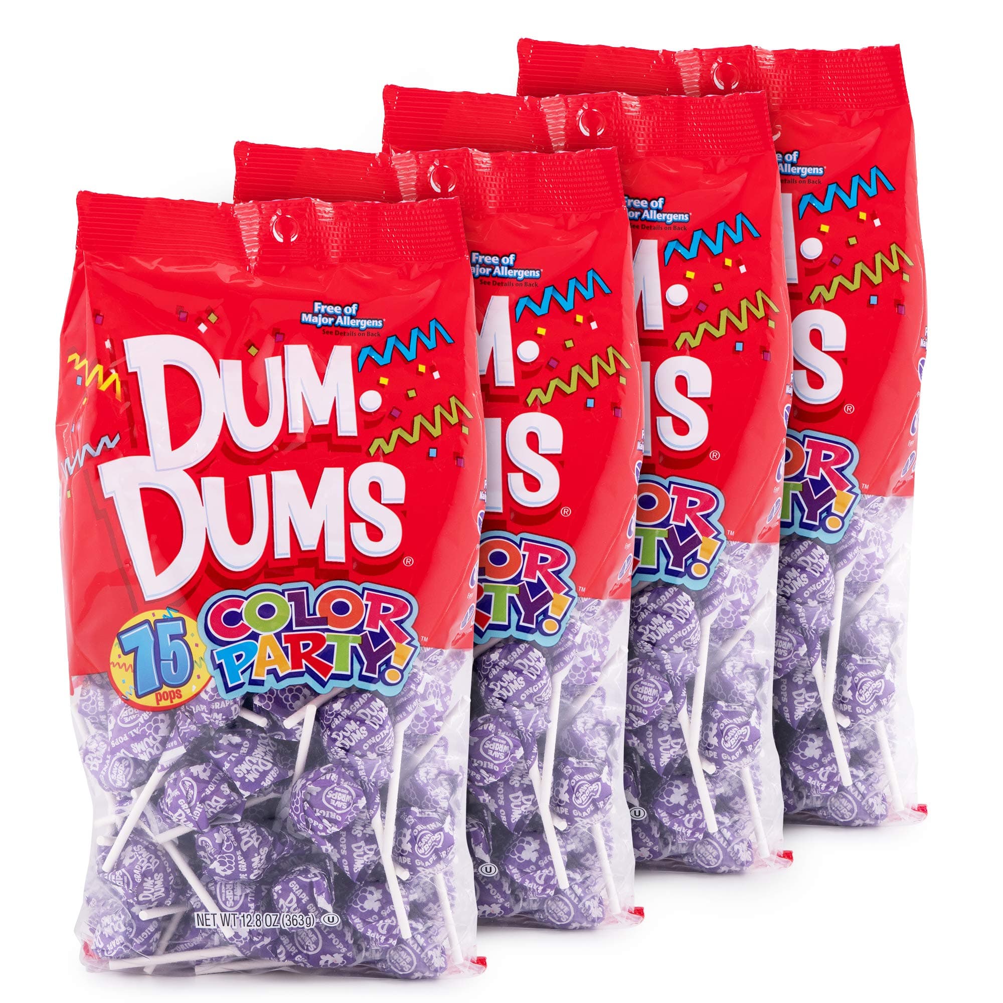 Dum Dums Purple Grape 4-75 count bags