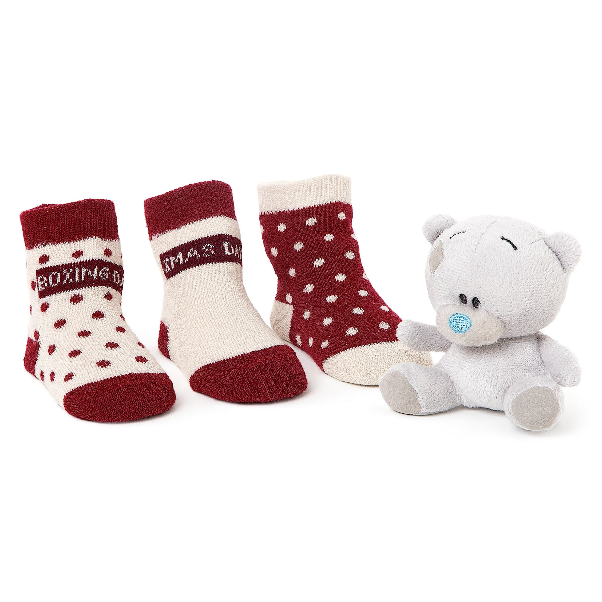 Tiny Tatty Teddy Christmas Socks and 4