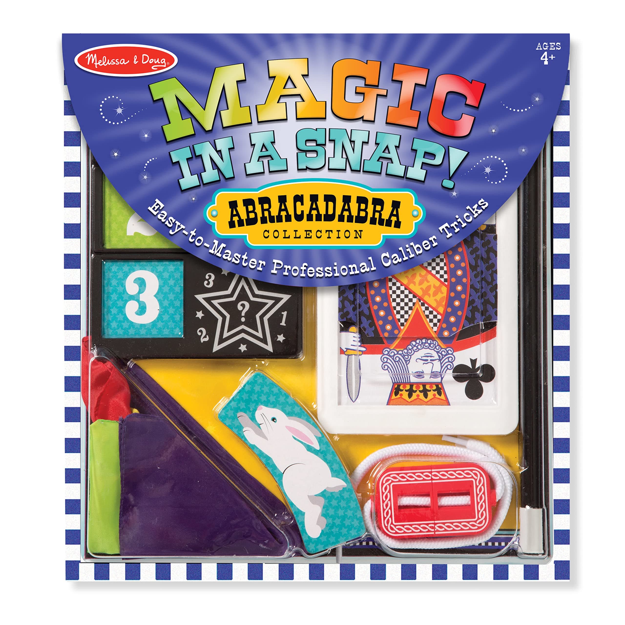Melissa & Doug Magic in a Snap! Abracadabra Collection Magic Tricks Set (10 pcs)