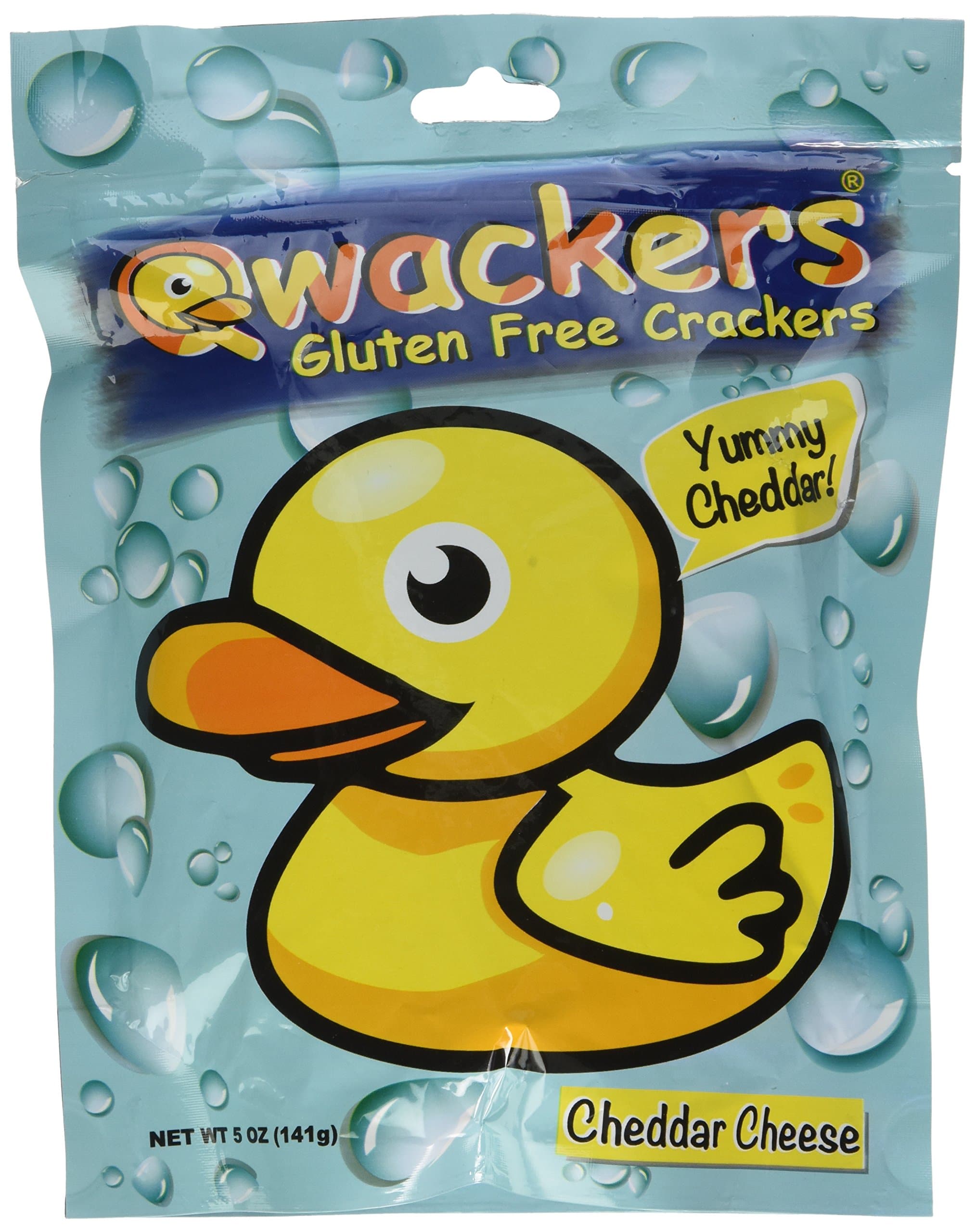 Qwackers Crackers, Crackers Cheddar Cheese Gf, 5 Ounce