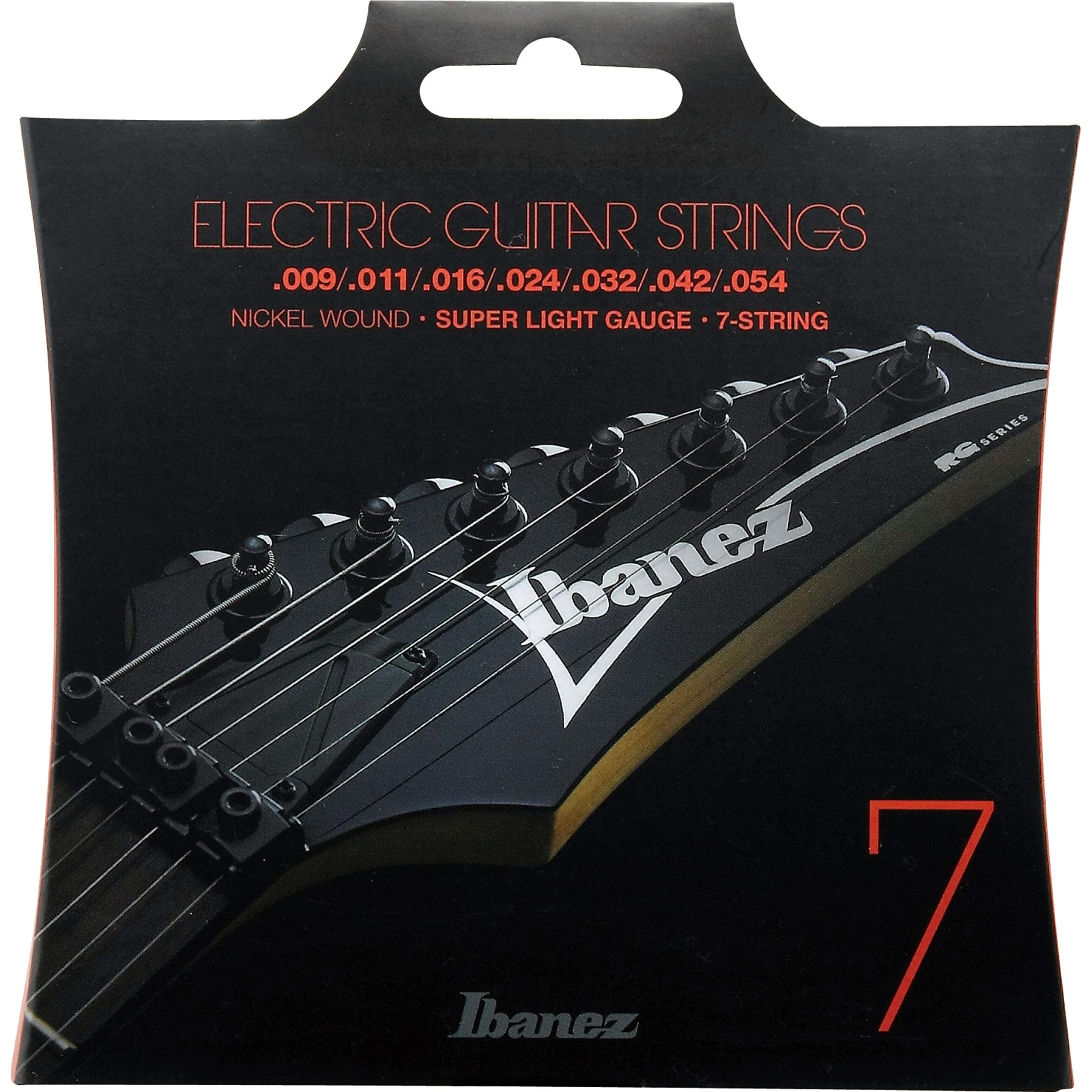 IEGS7 7-String Electric Guitar Strings - Super Light Gauge