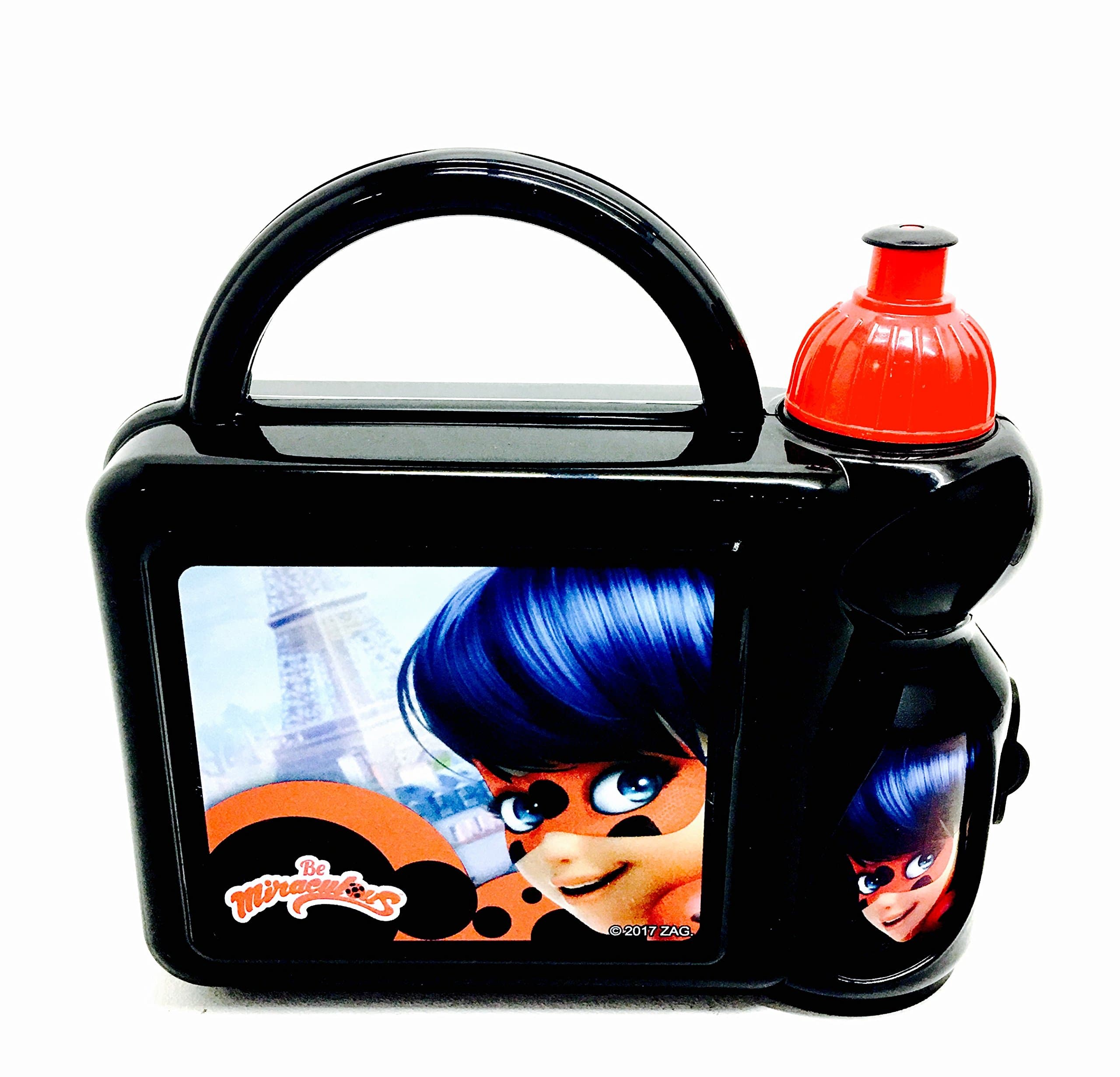 Miraculous Ladybug Hard Case Lunch Box with Bottle …