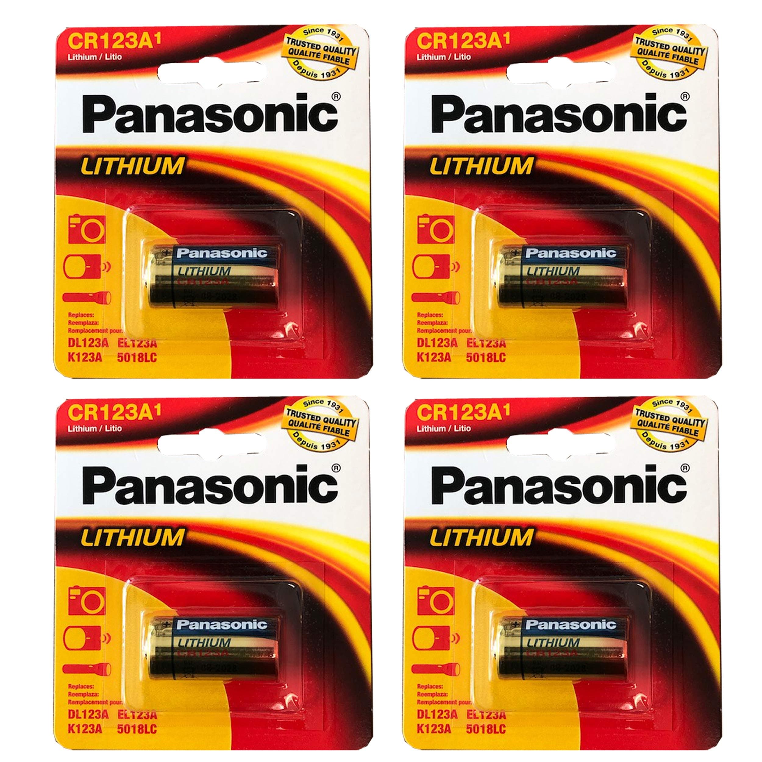 Panasonic 3V CR-123 2/3A Photo Lithium Battery Replace L123A, PL123, PR123-1, PR123-2, PRCR123-1, PRCR123-2, RL123A, RL123A-1, RL123A-2, SF123, SF123A, SF123A1, ULCR123R, VL123, VL123A