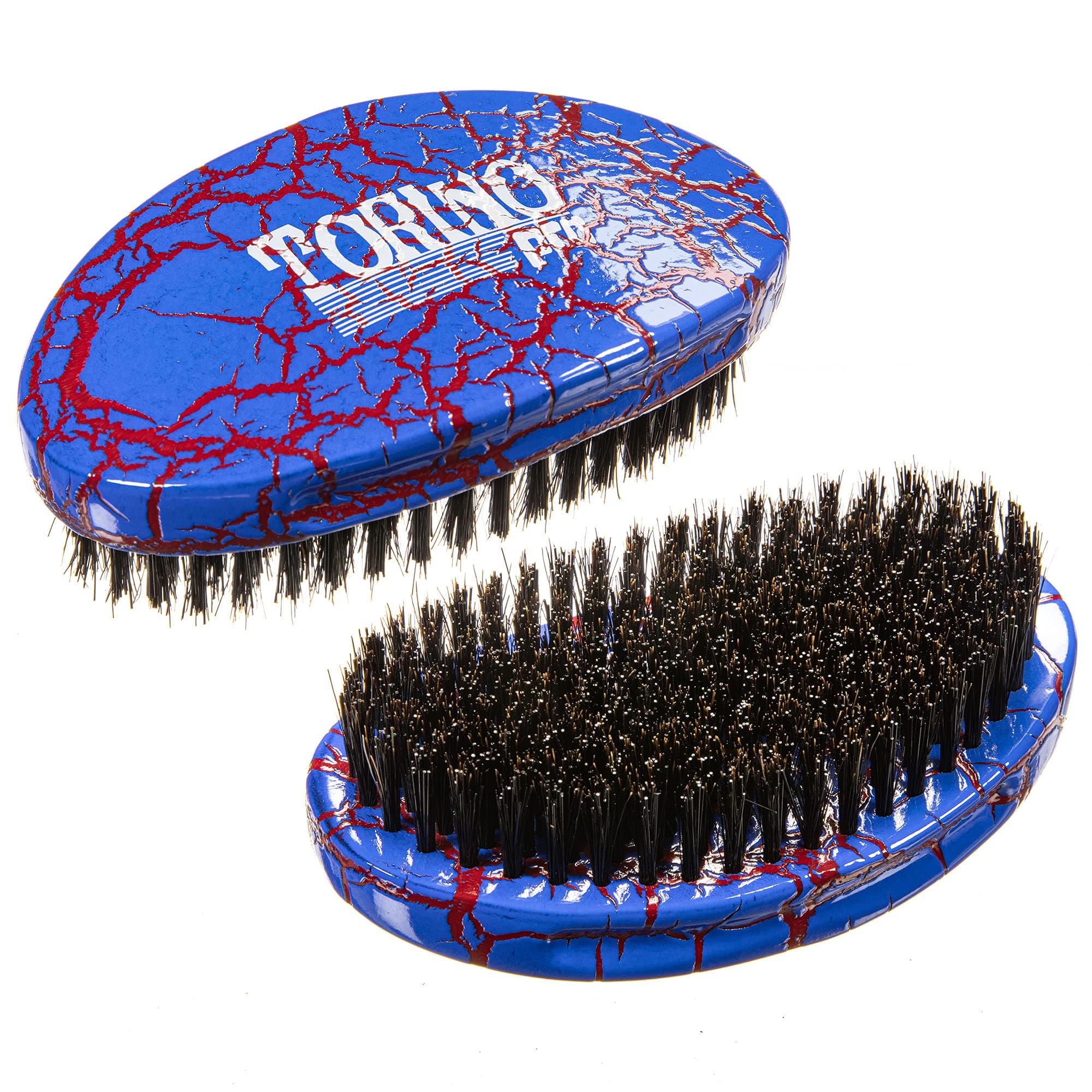Torino Pro Wave Brushes By Brush king tp#153 - Medium Hard Palm Curve brush - 360 Wave curved brush for Men-