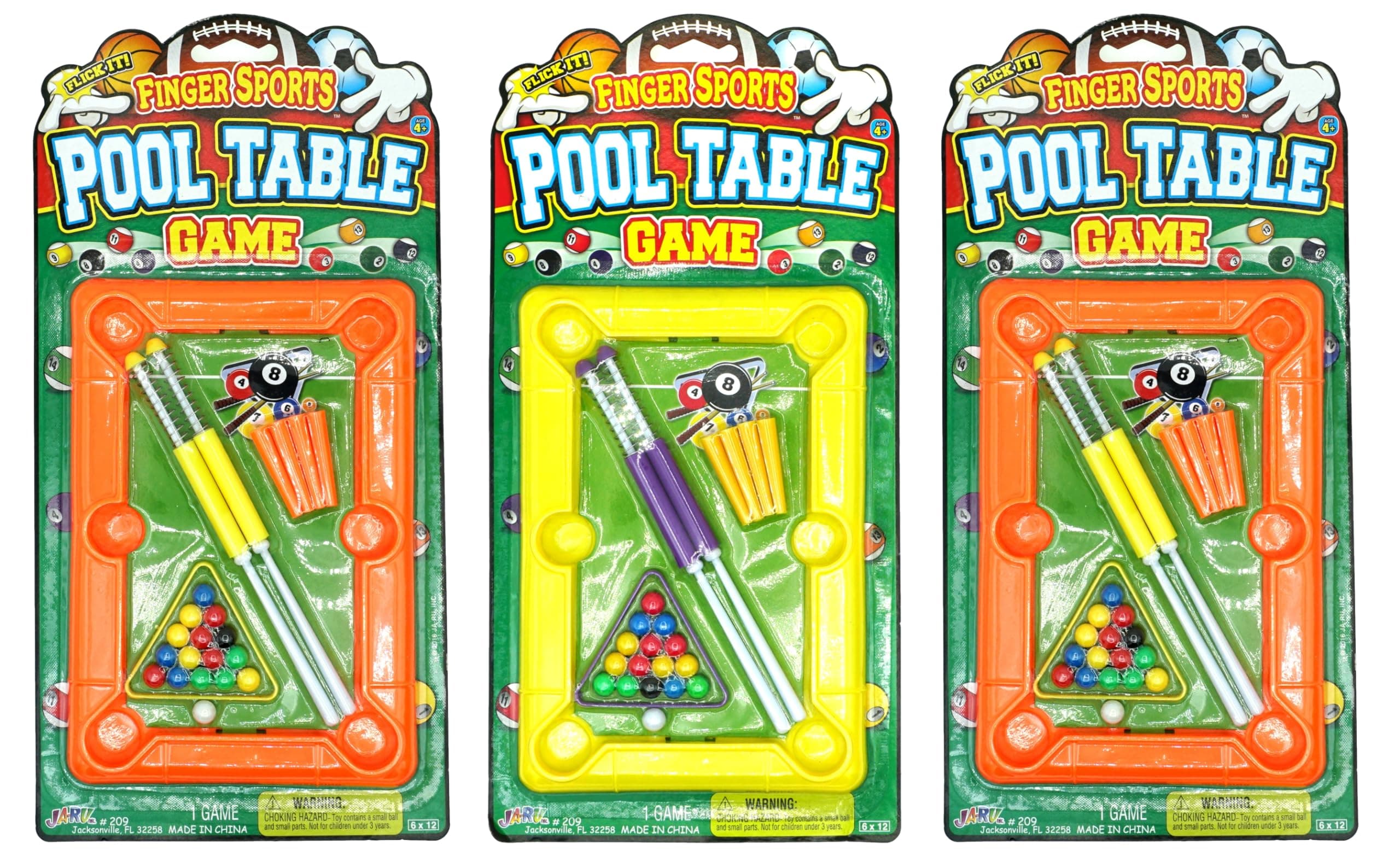 JA-RU 12 Inch Mini Pool Table Set (Mini Billiards) w/ 2 Cue Stick & Pool Balls. Portable Travel Size Mini Arcade Game. Office Desk Toys & Tabletop Games. Party Favors. 209