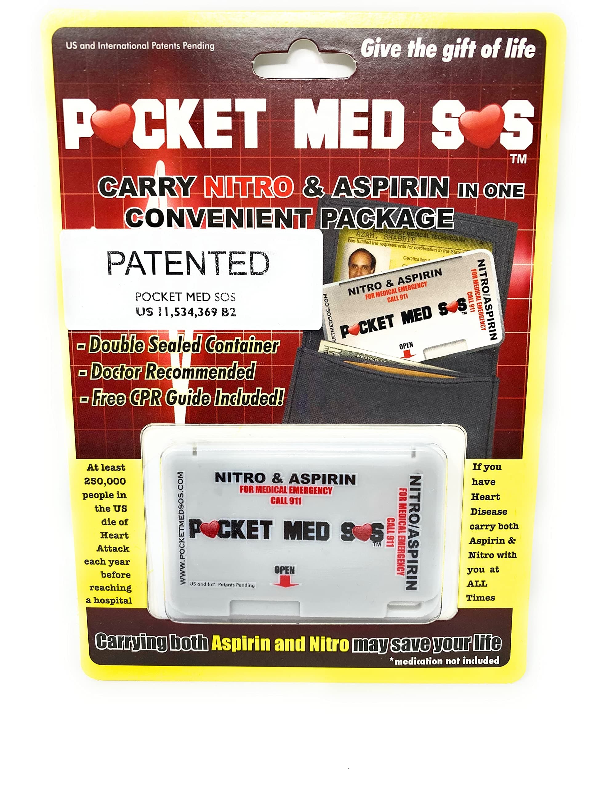 Portable Pill Organizer Case - 1 Compartment