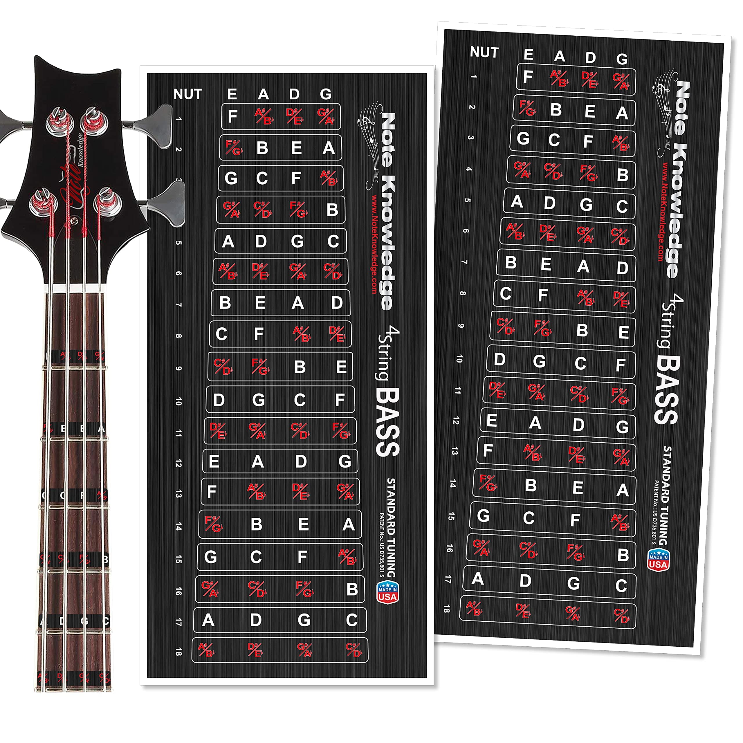 Bass Note Map Decals