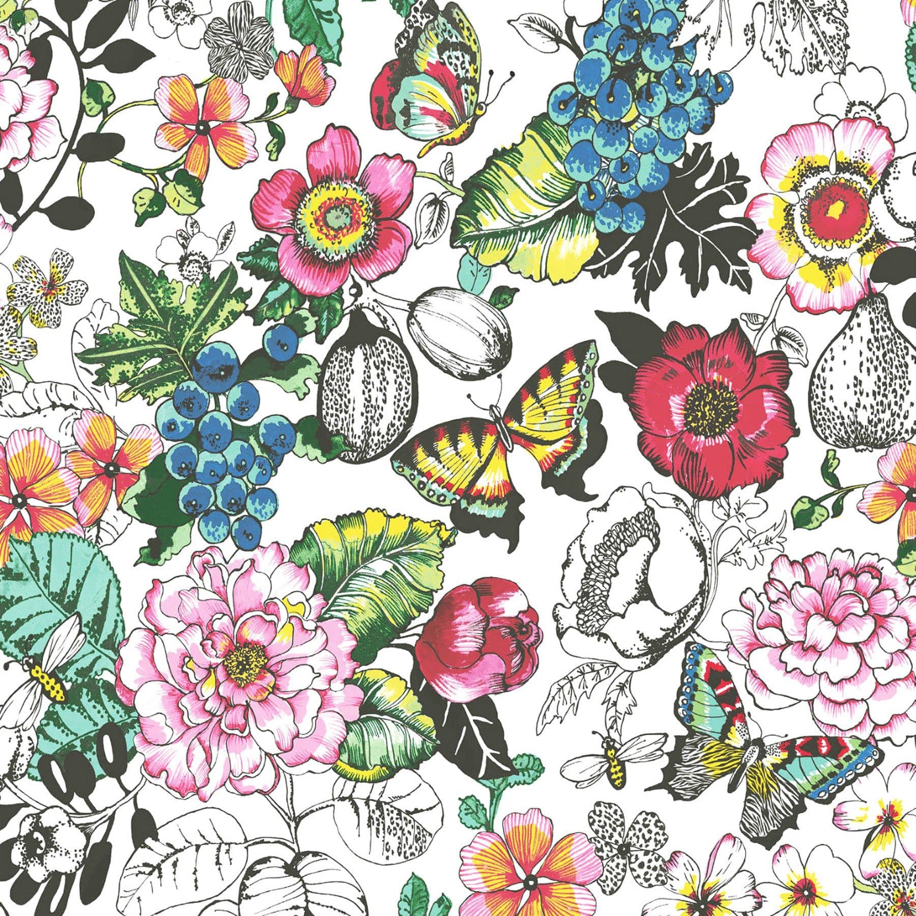 Holden Decor White Glitter Caroline Wallpaper