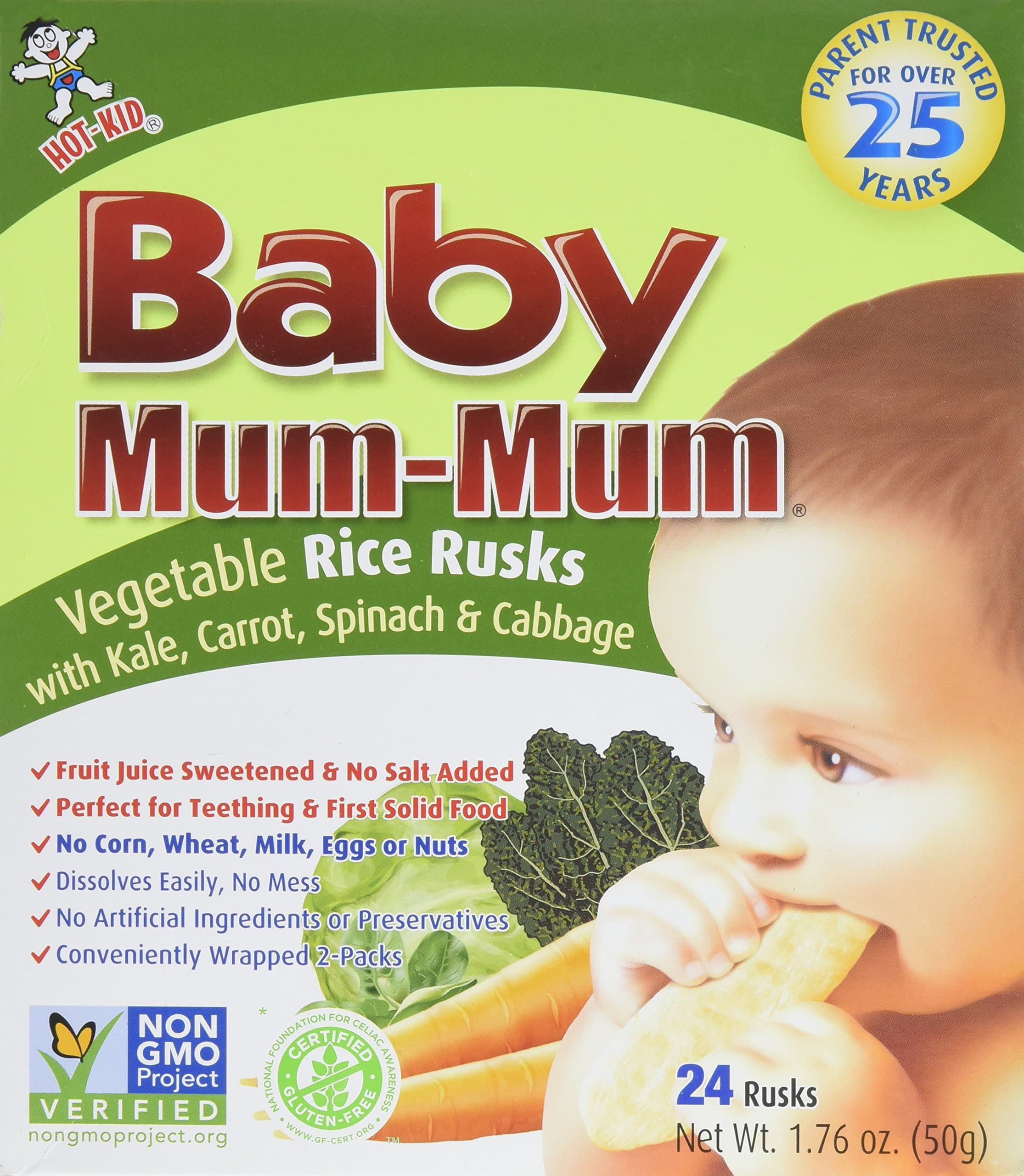 Mum Mum Rice Biscuits - Vegetable - 1.76 oz