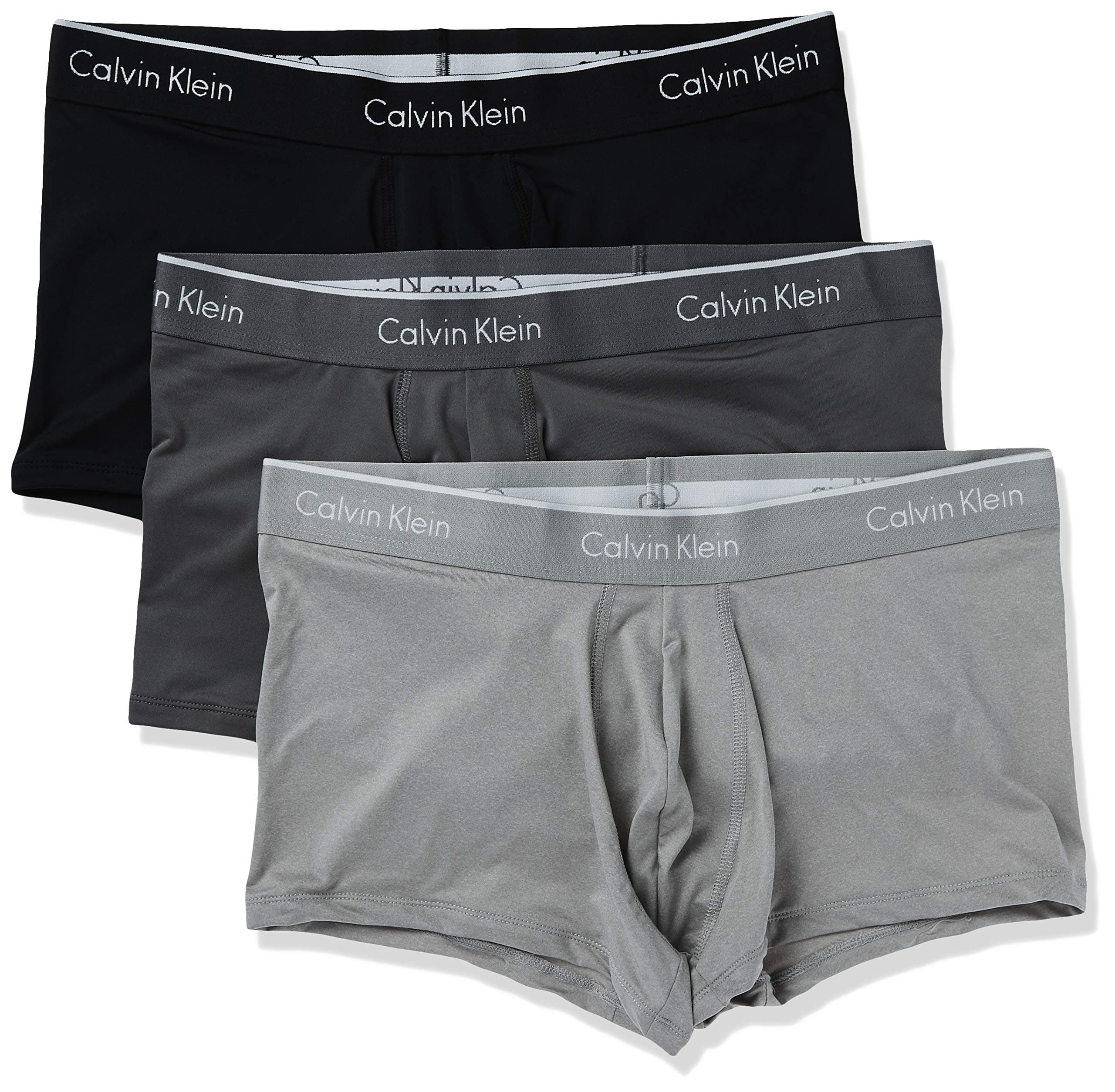 Calvin Klein Men's Stretch Microfiber Multipack Low Rise Trunks