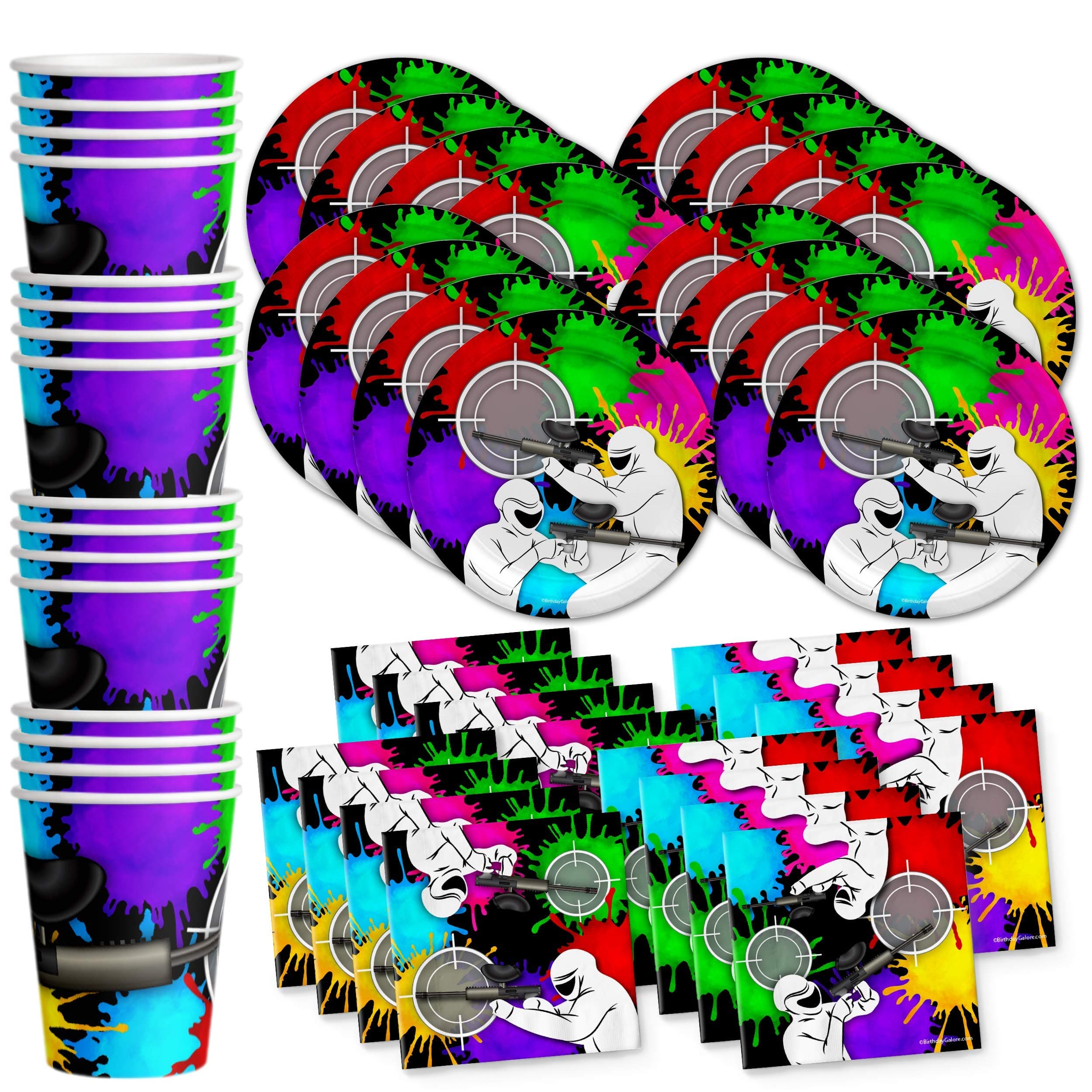 Paintball Birthday Party Set