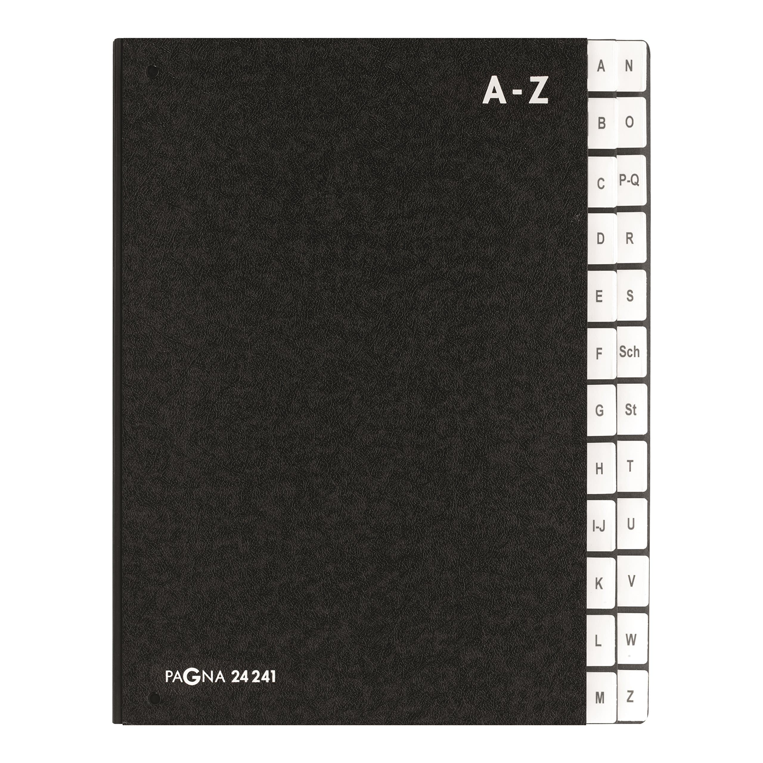 DURABLE Desk File with A - Z Tabs 24 Sections Black - DUCL24241