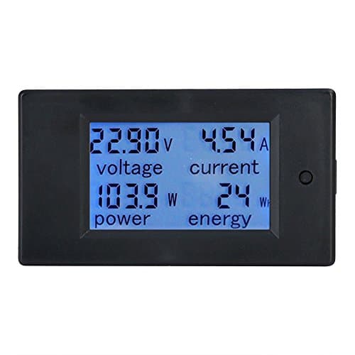 Peacefair Digital Multimeter LCD Display DC 6.5-100V 0-100A Voltage Amperage Power Energy Meter Tester Gauge Monitor (with 100A Current Shunt)