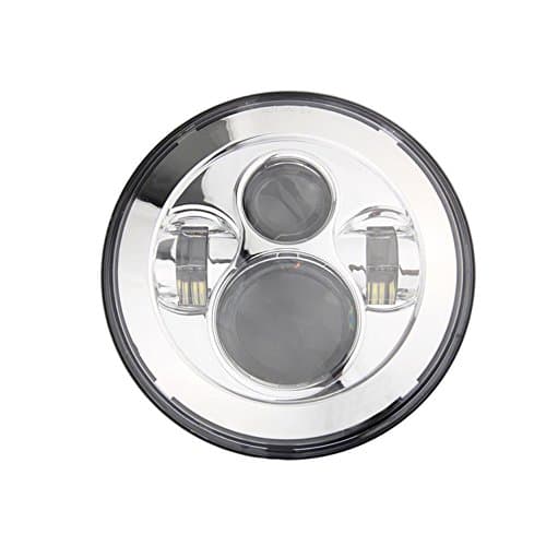 ZHITEYOU 7 Inch DOT E-mark Approved LED Car Headlight 12V DC headlight for Jeep lights 40w High/Low Beam LED head light Headlights H4 H13 J-eep Led Light Headlight for J-eep Wrangler JK TJ LJ Hummer , chrome