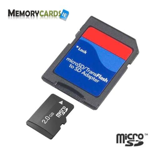 New 2GB Micro SD Memory Card Stick for Nokia 3130 Classic/N75/3500/3120/5300/5200/7610 Supernova/E61i/6121/7390/6233/3109/7373/6600 Slide/6086/3610 Fold/6125/6315i/6263/5310/5610 XpressMusic/6234/N77/6133 Mobile Phone - Comes with SD Adapter