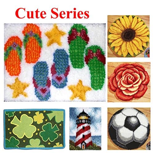 BYT collection 32 Models Latch Hook Kit Rug Making Crafts 21 inch X 15 inch Cute296