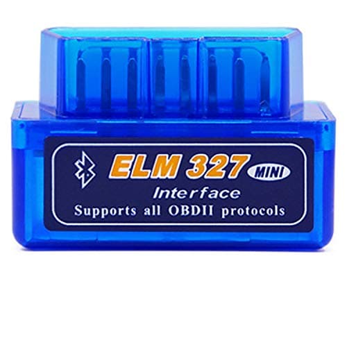 OBDII OBD2 Bluetooth Car Diagnostic Scan Tool, Read and Clear Trouble Codes - Automotive Tools Sensor Car Accessories for Automobiles Diagnostics Scanners (Blue, 4.7 x2.5 x3.1cm)