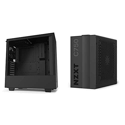 NZXT H510 - Compact ATX Mid-Tower PC Gaming Case with NZXT C650 PSU 80 Plus Gold 650 Watt Modular Gaming PSU