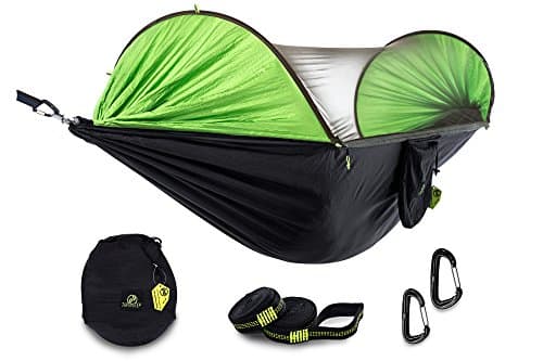 TAPINSTEP New 2019 Hammock with Mosquito Net Camping Backpacking Bug Double Person Outdoor Portable Hammocks Tree and Netting Parachute Jungle Hammock 290x145cm