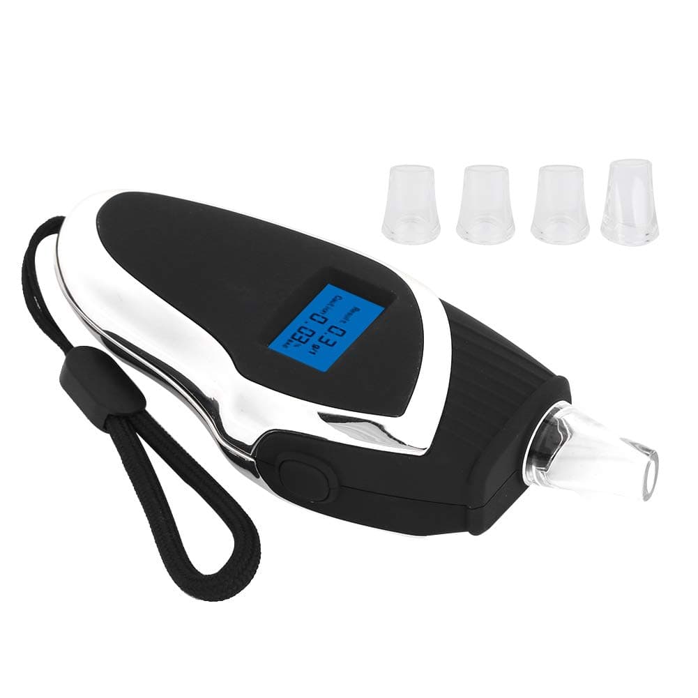 Drunk Analyzer, Display Results After 10 Seconds Hand‑held Blowing Design Breathalyzer Tester, for Couple Dating
