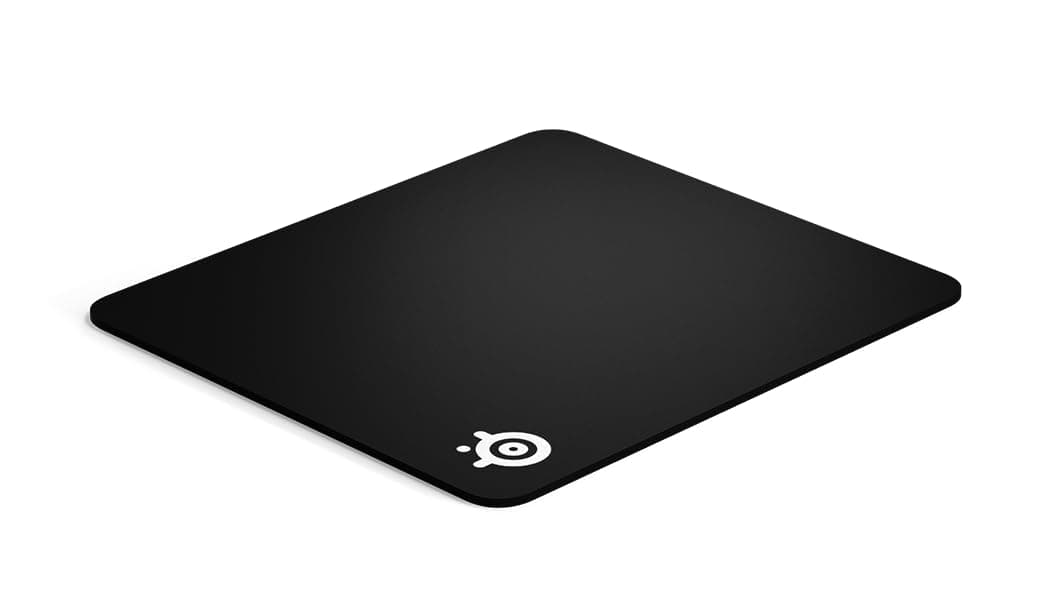 – QcK Heavy Cloth Gaming Mouse Pad - 6mm Extra Thick Non-Slip Base - Micro-Woven Surface - Optimized For Gaming Sensors - Size L - Black