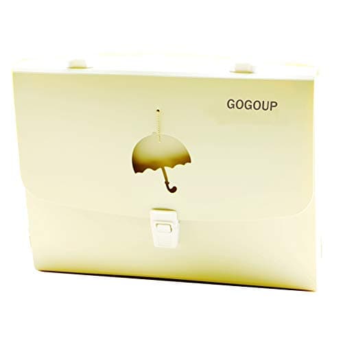 GOGOUP File Folder Organizer Pressing Forming Document Organizer with Cloth Edge Wrap and File Guides Accordion A4 Size with Expanding Wallet Stand for Business Office Study