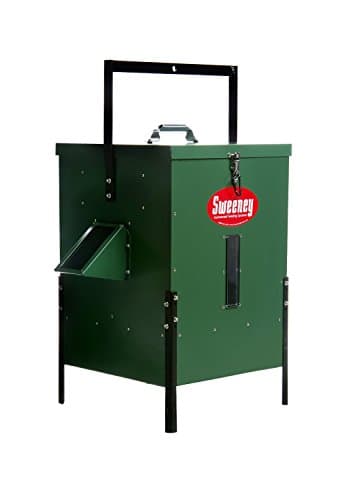 Sweeney Feeders Scatter Feeder with Basic Timer - 100 Pound Capacity, Green