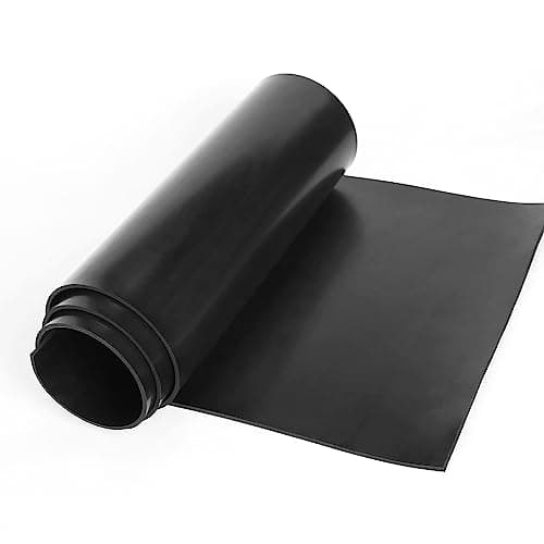 WochiTV Solid Rubber Sheets, Strips, 12" Wide x 1/16" Thick x 12" Long Neoprene Rubber Sheets Perfect for DIY Gasket Material, Sealing, Liner, Shield, Padding, Mat