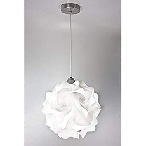 Hado 1-Light White Globe Pendant, Nickel, Extra Large