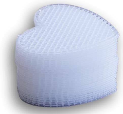 Plastic Canvas - Heart Shape - 3 Inches - 30 Pc